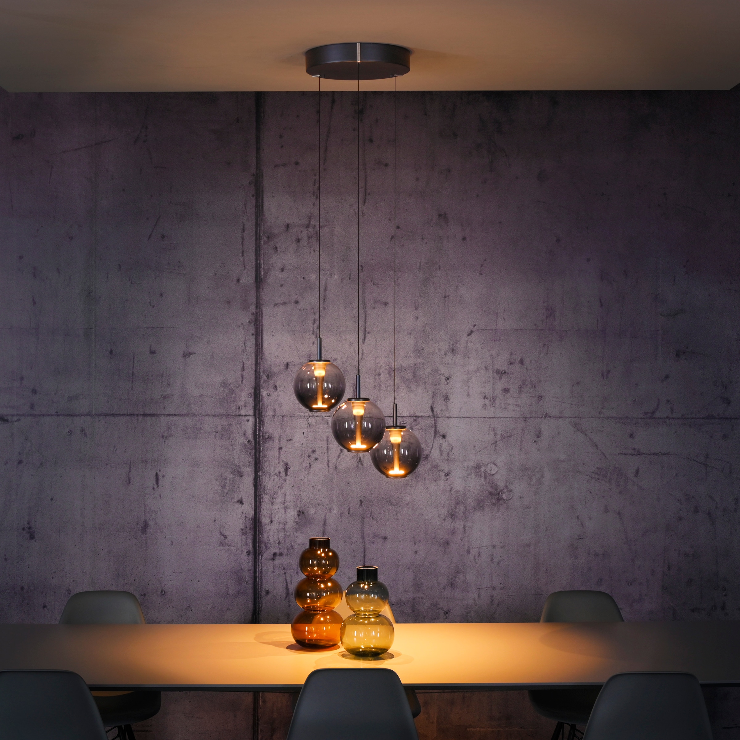 Neuhaus PURE LED Pendelleuchte »PURE E-Infinity« LED-Board 1 Stk. warmweiß - kaltweiß e-SLIDE® Funktion, CCT, dimmbar, Fernbedienung