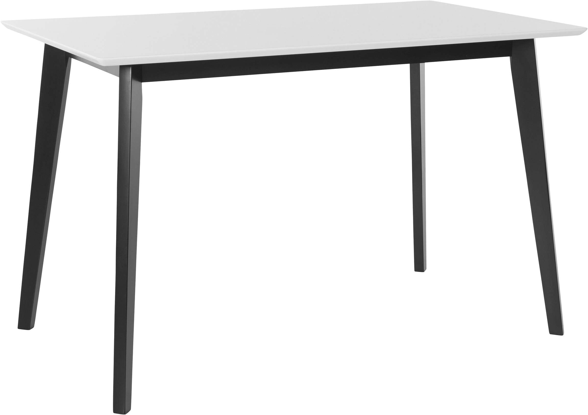INOSIGN Esstisch »Cody«, mit Beinen aus Massivholz eckige MDF-Tischplatte, günstig online kaufen