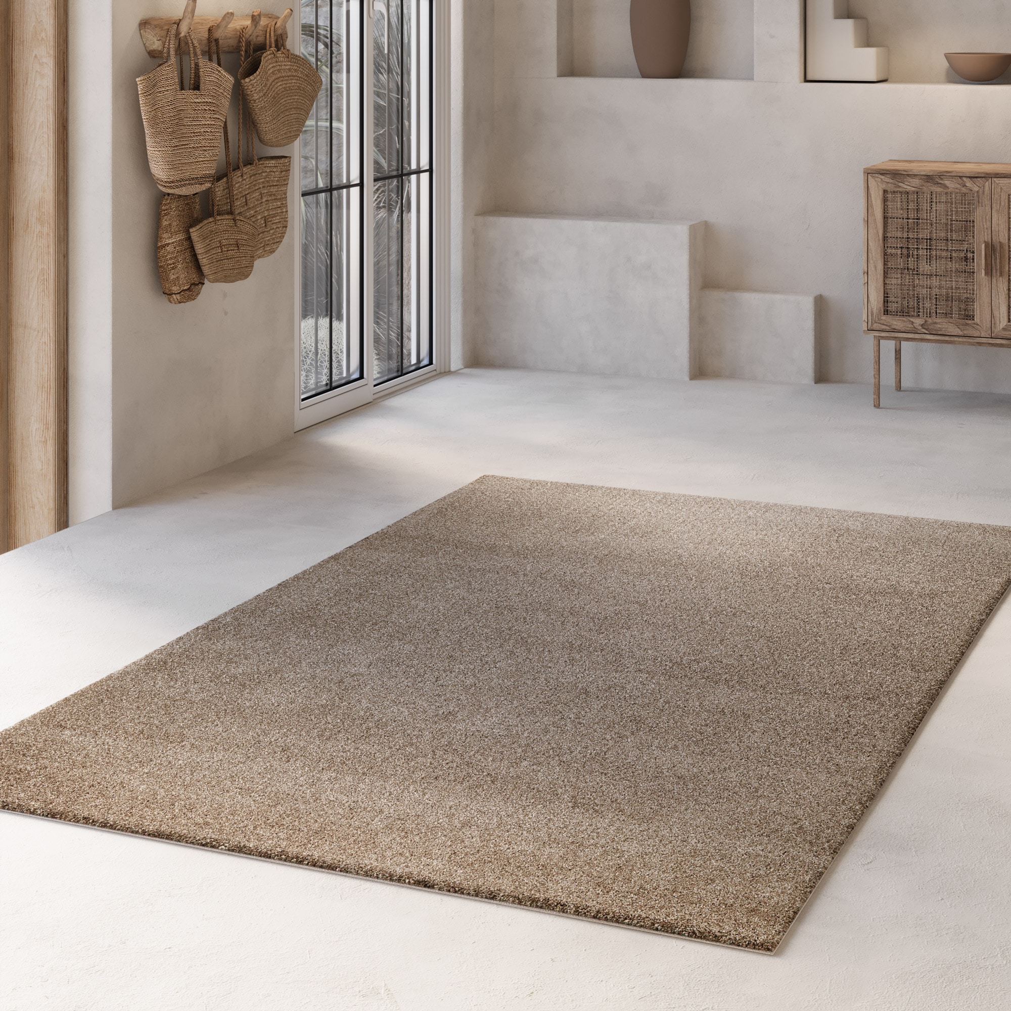 Wecon home Basics Hochflor-Teppich »Nova, auch als Läufer, auch quadratisch günstig online kaufen