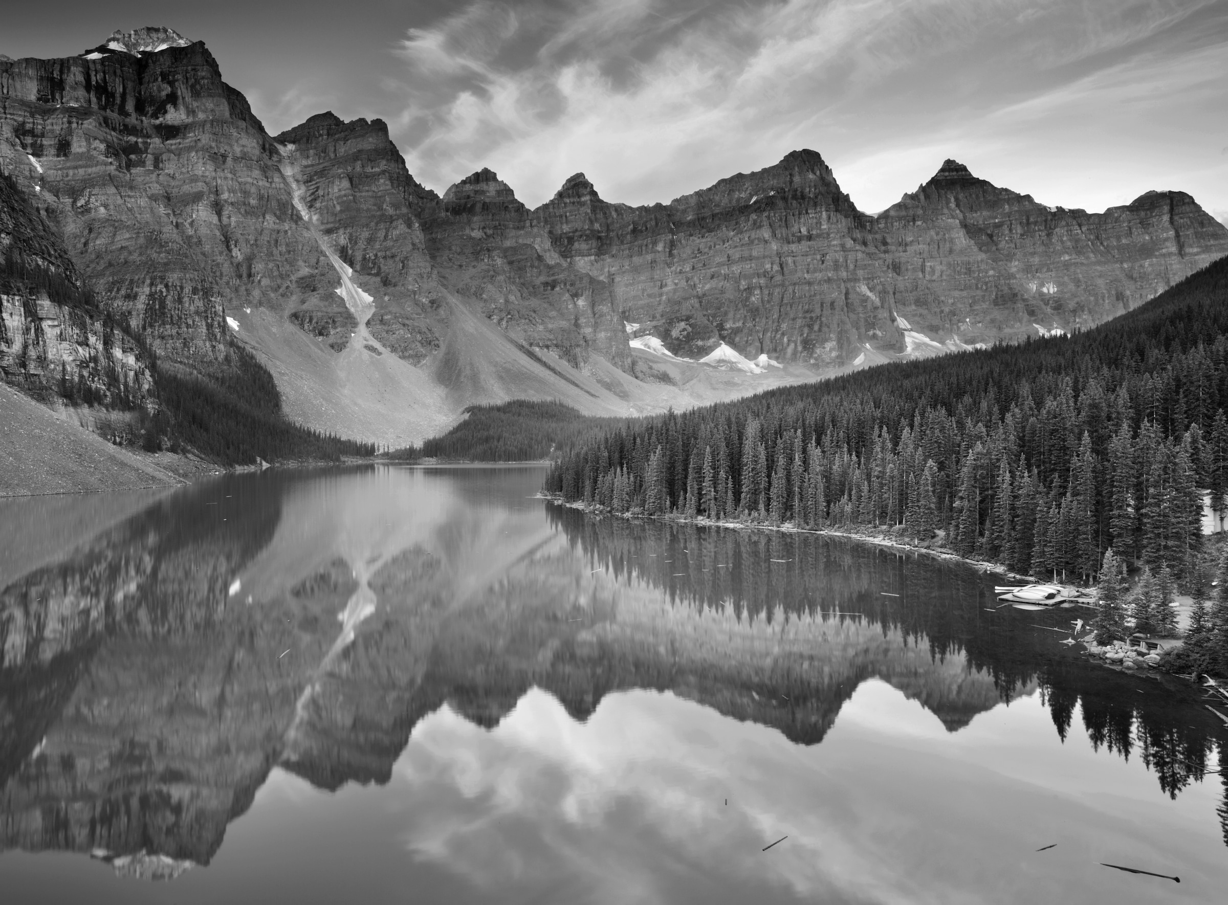 Papermoon Fototapete »Landschaft Schwarz & Weiß« günstig online kaufen