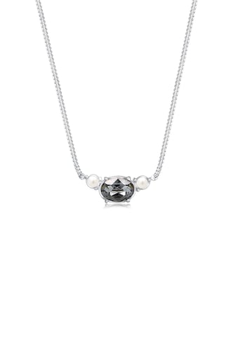 Elli Collierkettchen »Panzerkette Synthetische Perlen 925 Silber« kaufen
