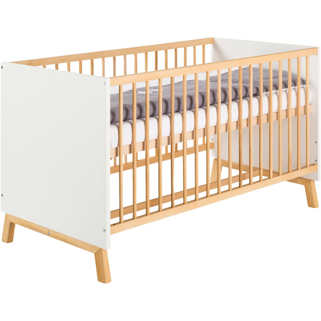 Schardt Babymöbel-Set »Sienna White«, (Spar-Set, 2 St., Kinderbett, Wickelkommode), mit Kinderbett und Wickelkommode; Made in Germany