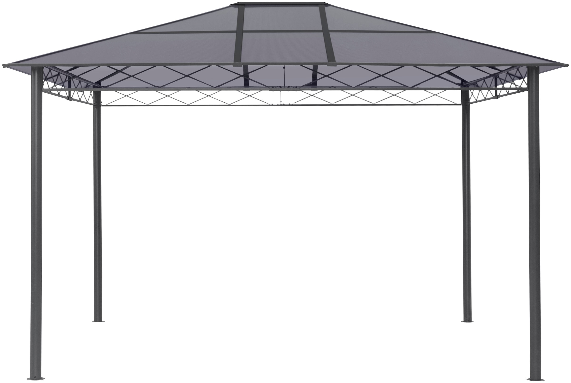 KONIFERA Pavillon »Nizza«, 360x300 cm, Stahlgestell, Polycarbonat-Dachplatten, inkl. Moskitonetze