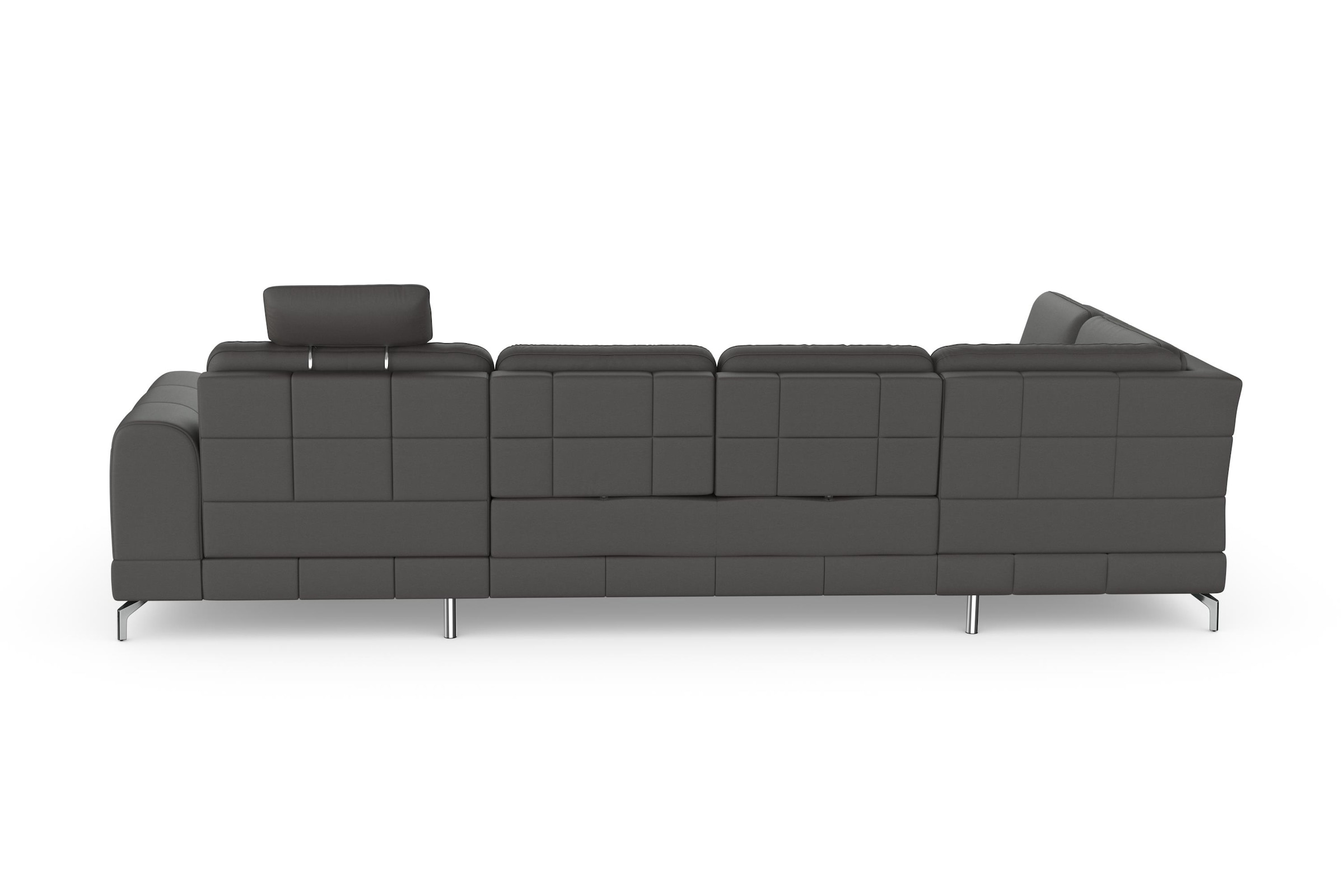 sit&more Wohnlandschaft »Bendigo U-Form«, inklusive Sitztiefenverstellung, Bodenfreiheit 12 cm, in 2 Fußfarben