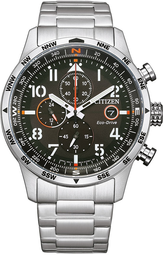 Chronograph »CA0790-83E«, Armbanduhr, Herrenuhr, Solar, Stoppfunktion, Edelstahlarmband