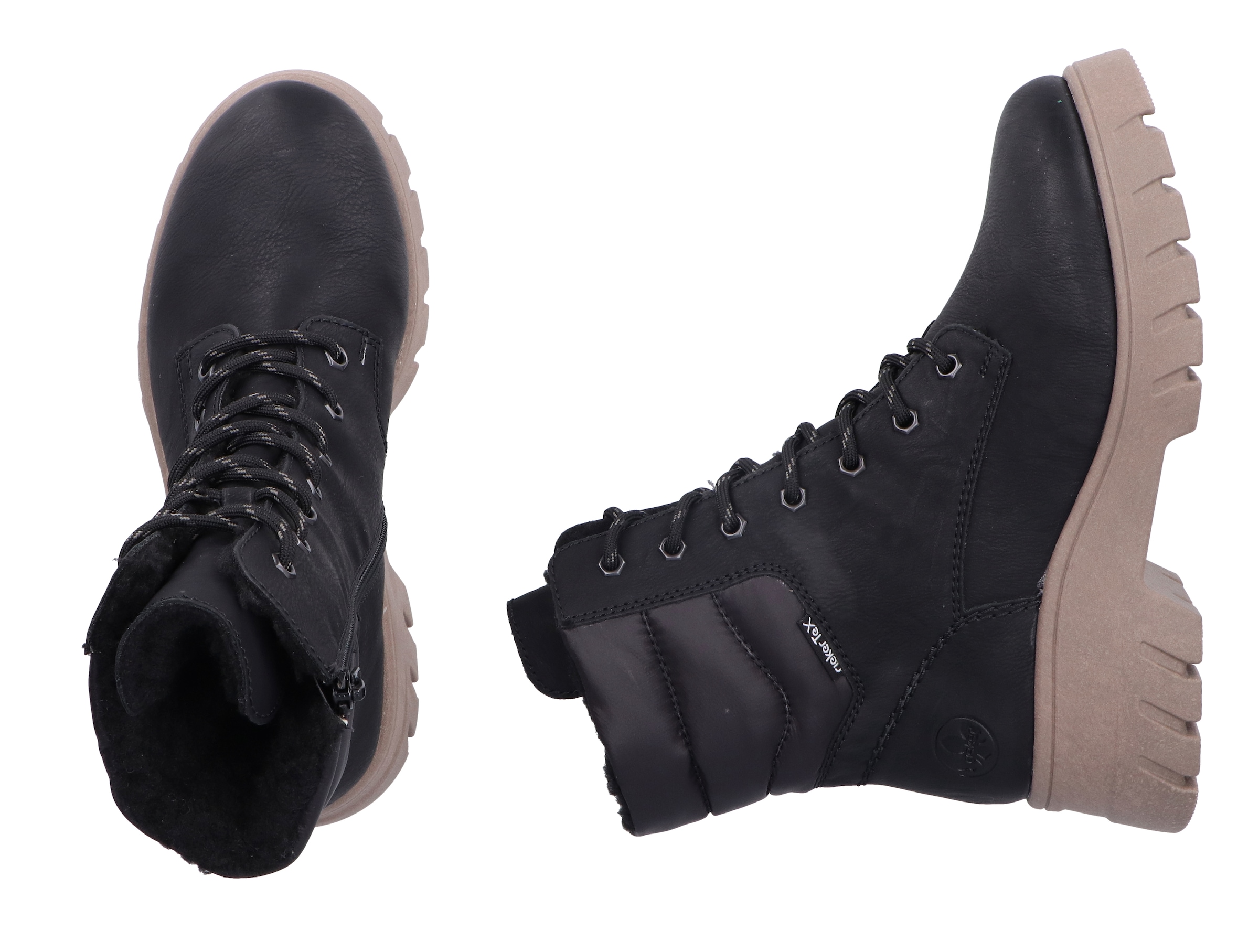 Rieker Plateaustiefelette, Winterboots, Stiefelette mit wasserabweisender riekerTEX-Membran