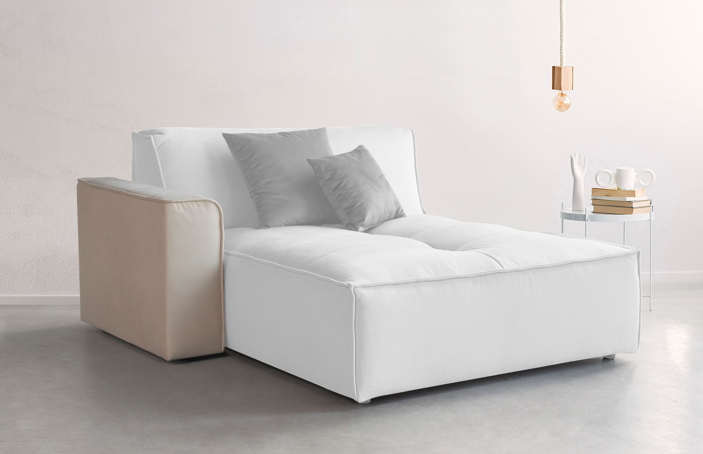 RAUM.ID Sofaelement »Monolid«, Armlehne, Bezug in Teddy-Optik günstig online kaufen