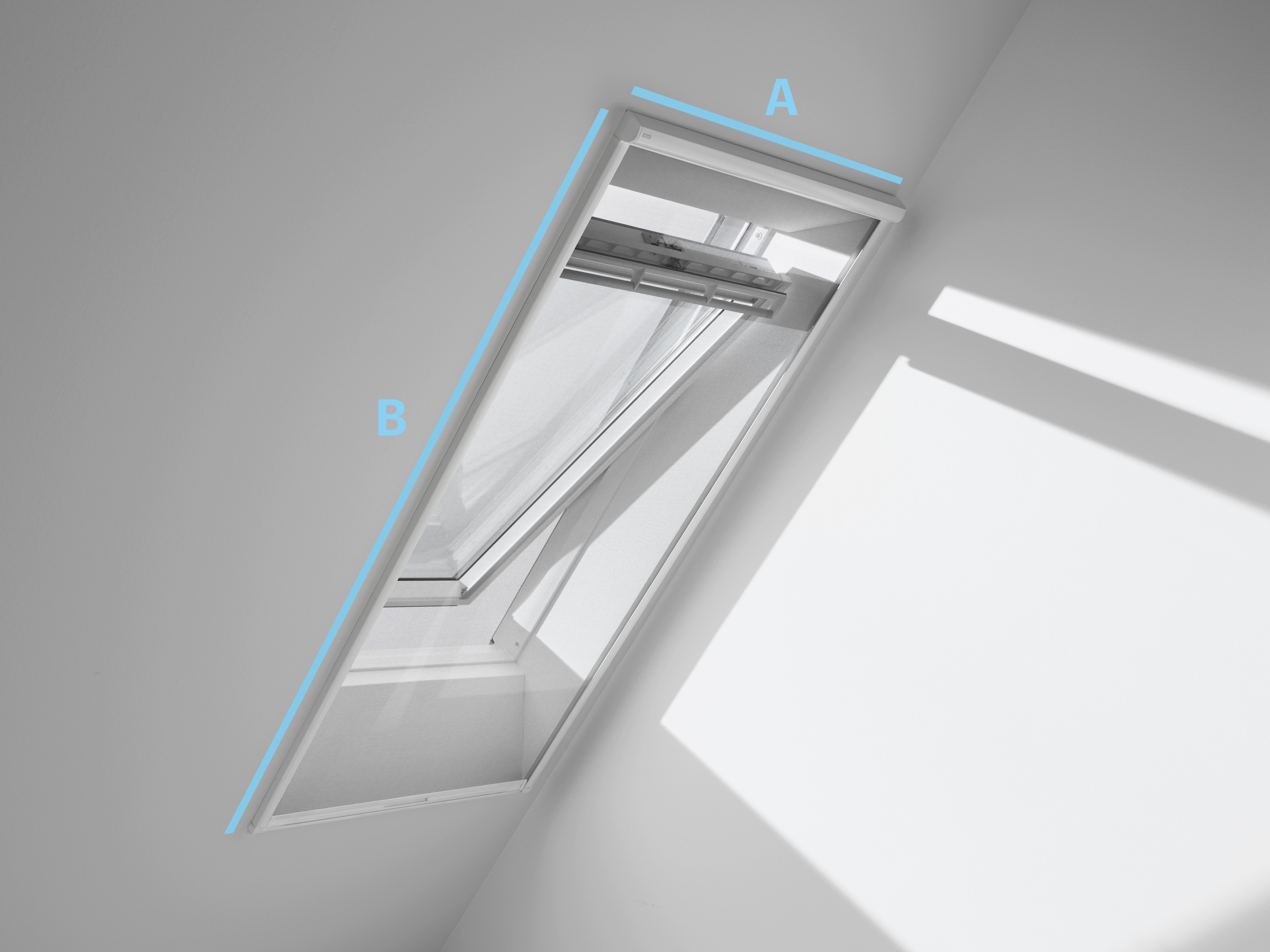 VELUX Insektenschutzrollo »für Dachfenster, ZIL MK10 0000SWL«, transparent, Insektenschutz, mit Bohren, in Führungsschienen, für max. Dachausschnitt: 760 x 2400 mm
