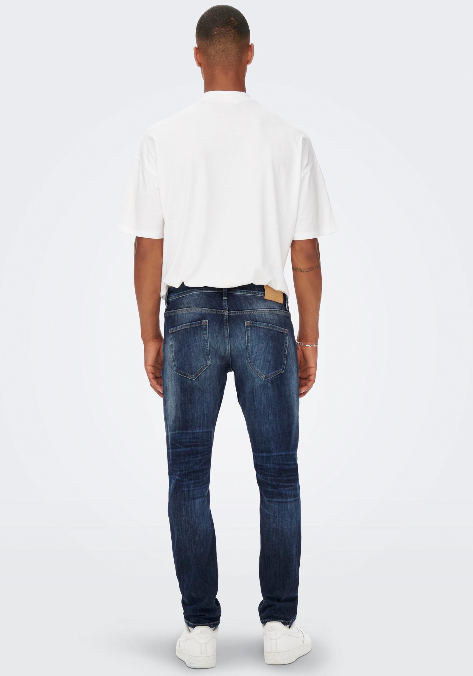 ONLY & SONS Straight-Jeans »ONSWEFT REGULAR WB 0021 TAI DNM NOOS«, im 4-Pocket-Style