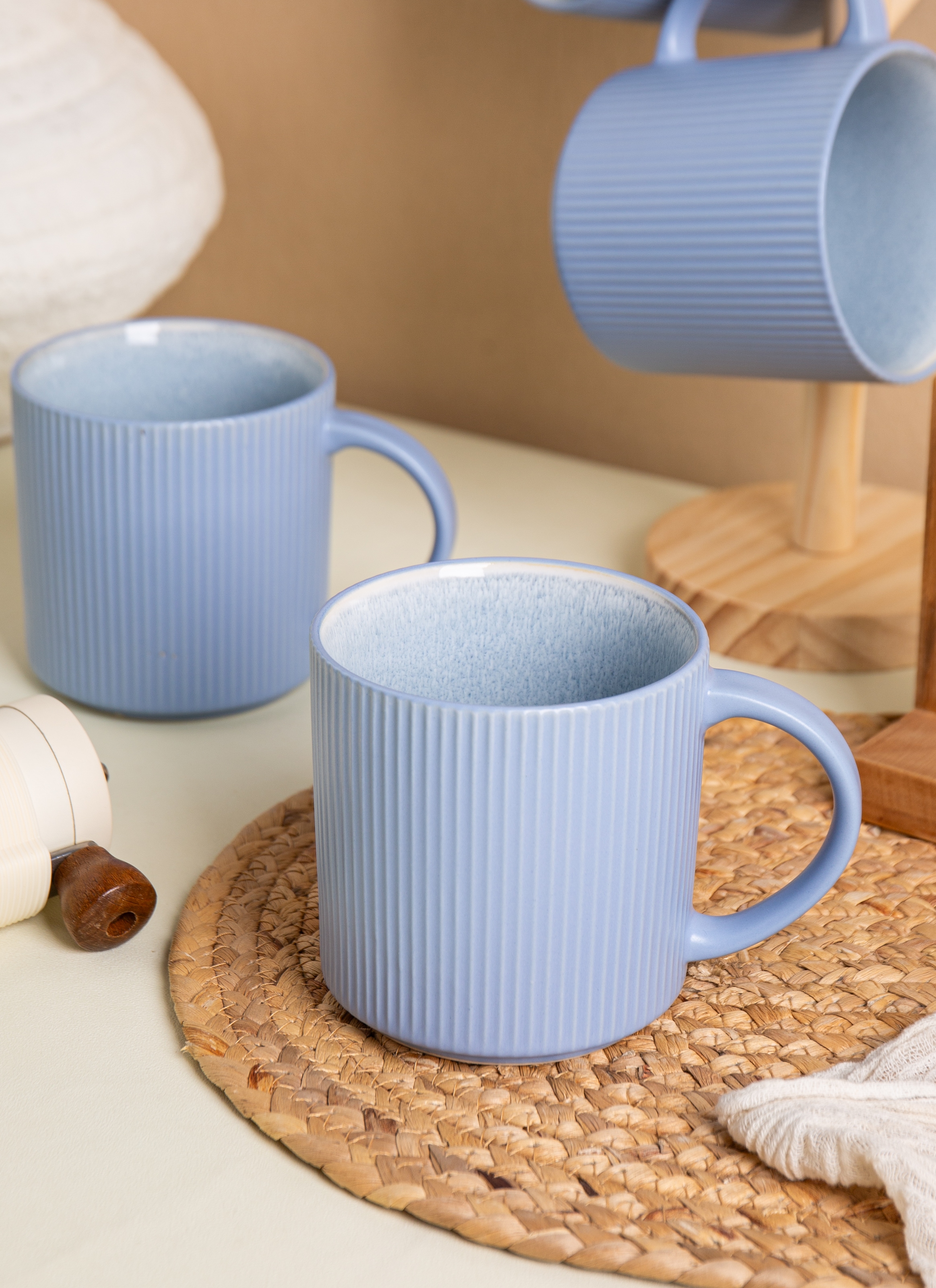 OTTO home Becher »Kaffeebecher Ylvii, 6er Set« spülmaschinenfest und mikrowellengeeignet, 460 ml