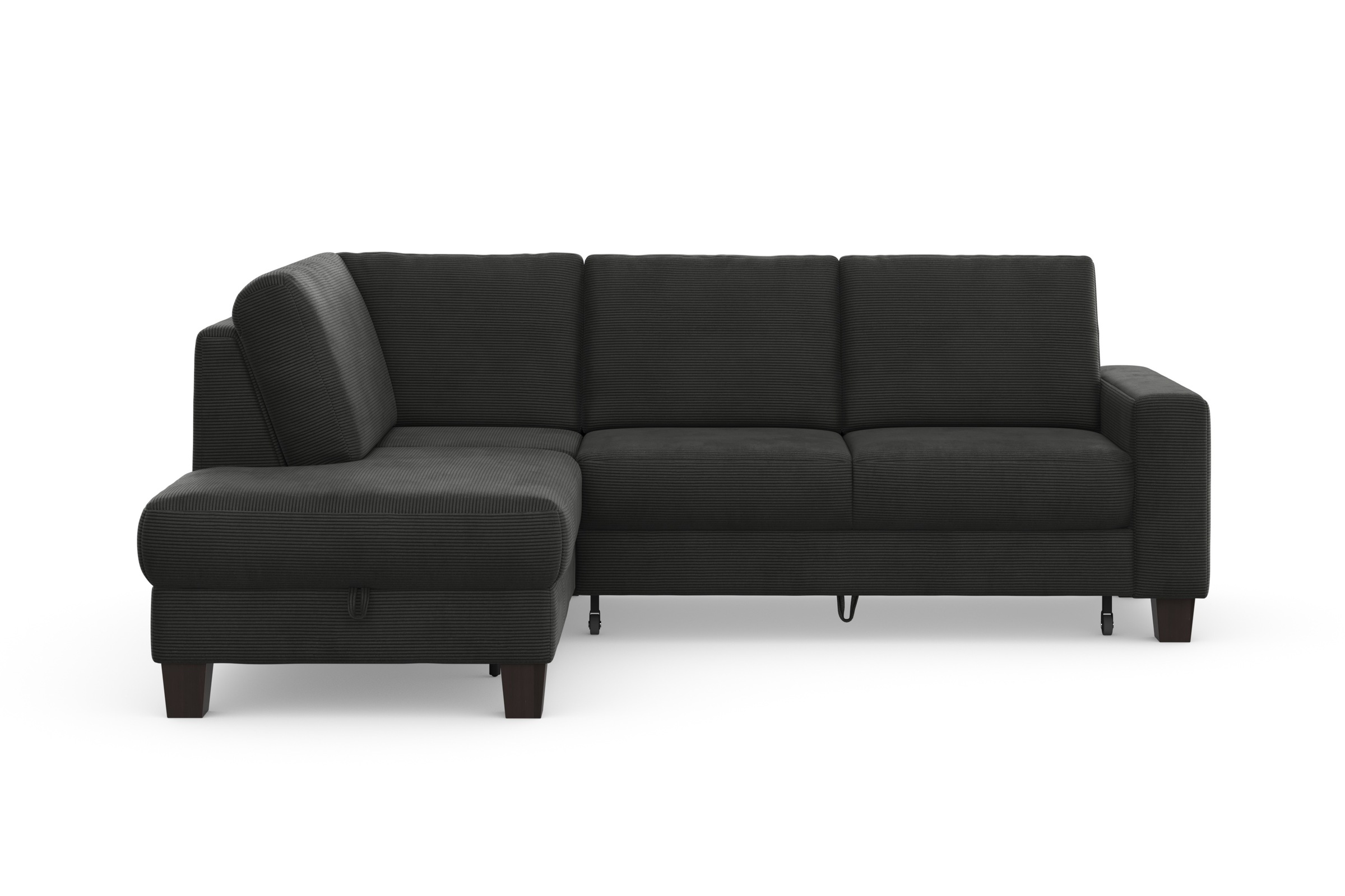 Home affaire Ecksofa »Summer L-Form«, mit Ottomane, mit oder ohne Bettfunktion und Bettkasten, Cord-Bezug