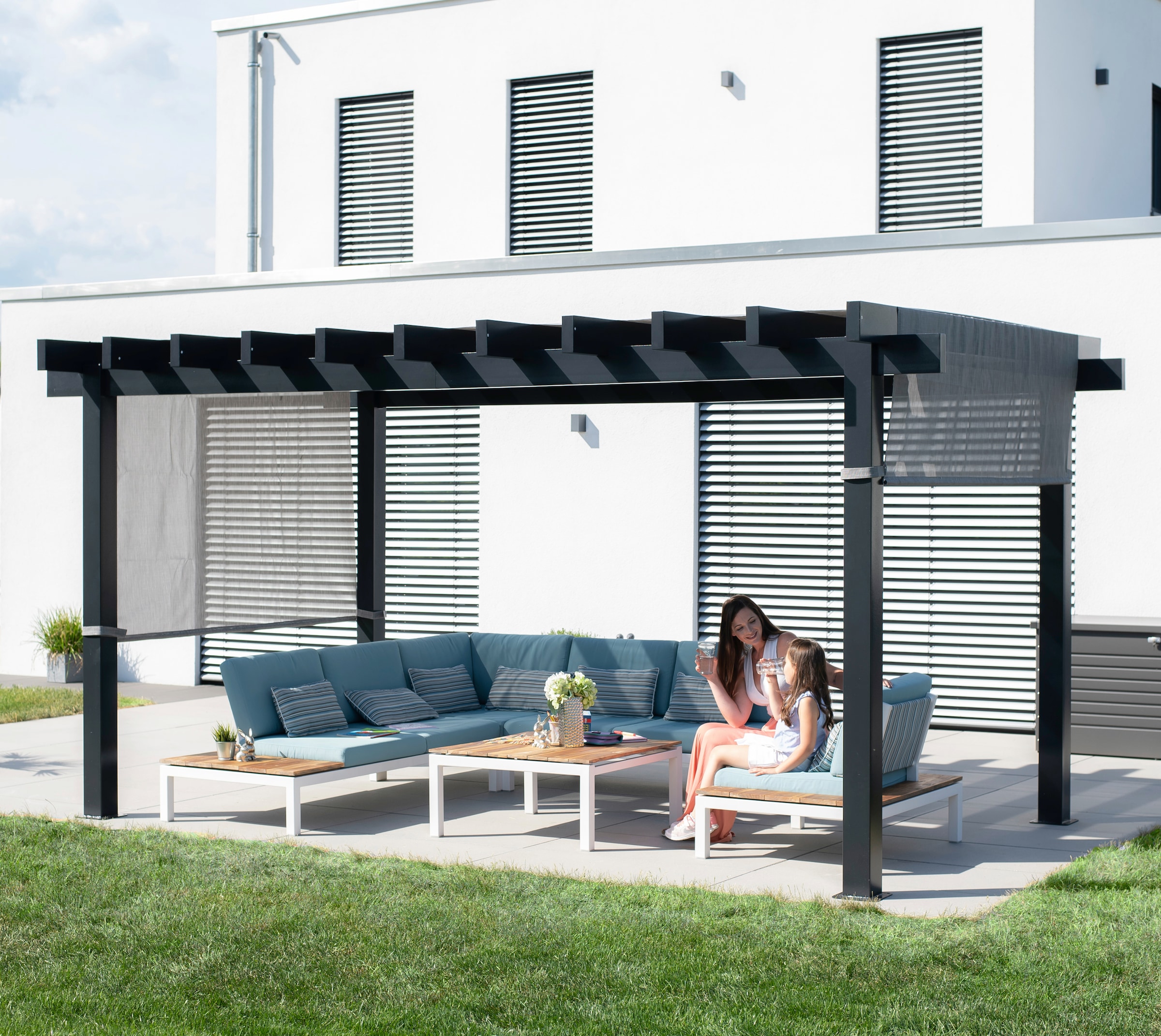 Pavillon »Yamba 10x16 anthrazit«, BxTxH: 495x295x253 cm