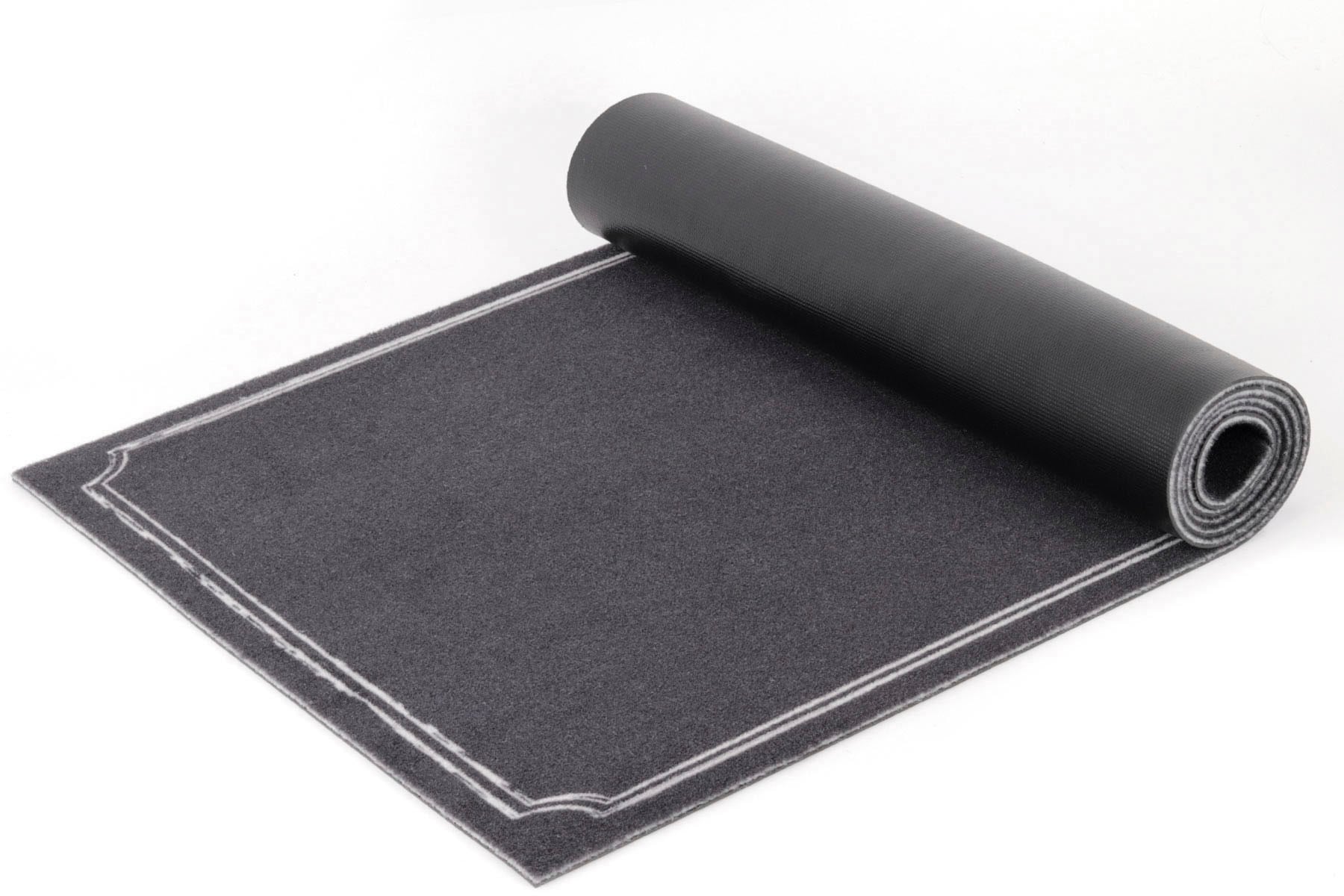 Primaflor-Ideen in Textil Küchenläufer »GOOD IDEA, Made in Belgium«, rechteckig, 6,5 mm Höhe, mit Schriftzug, rutschhemmend, waschbar, Küche