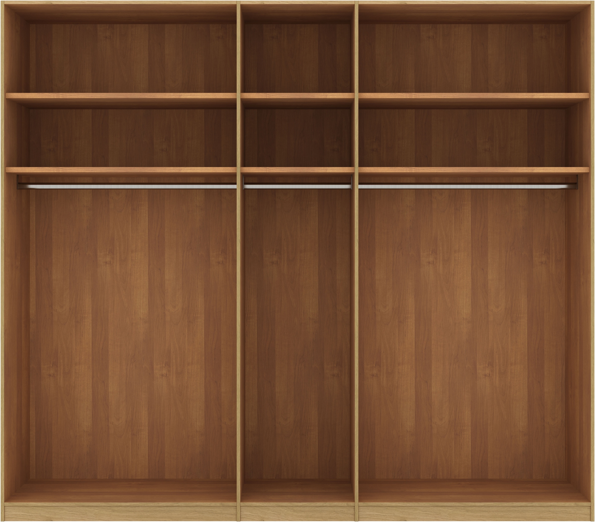 Musterring Drehtürenschrank »Savona, Kleiderschrank, Schrank, Garderobe, teilmassiv Eiche«, (mit Türdämpfern, in 5 Breiten & 2 Höhen, extra Böden, MADE IN GERMANY), Türen in Bianco-Eiche massiv, mit Querriegel, verschiedene Größen