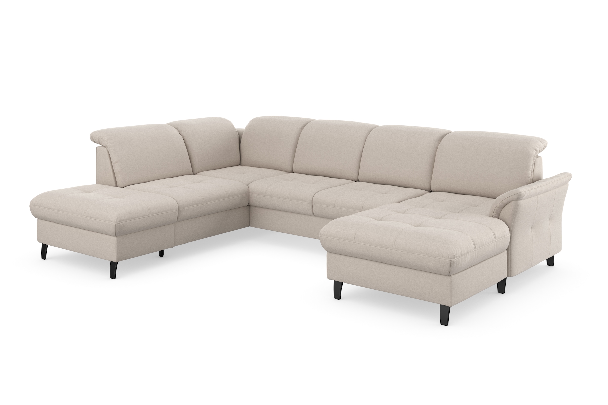 sit&more Wohnlandschaft »Maggiore U-Form«, wahlweise mit Kopfteilverstellung, Bettfunktion und Stauraum