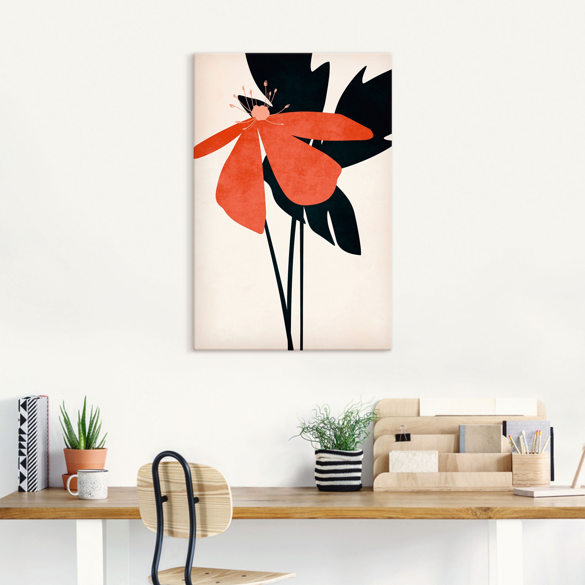 Artland Wandbild »Denke an dich«, Blumenbilder, (1 St.), als Leinwandbild, Poster in verschied. Größen