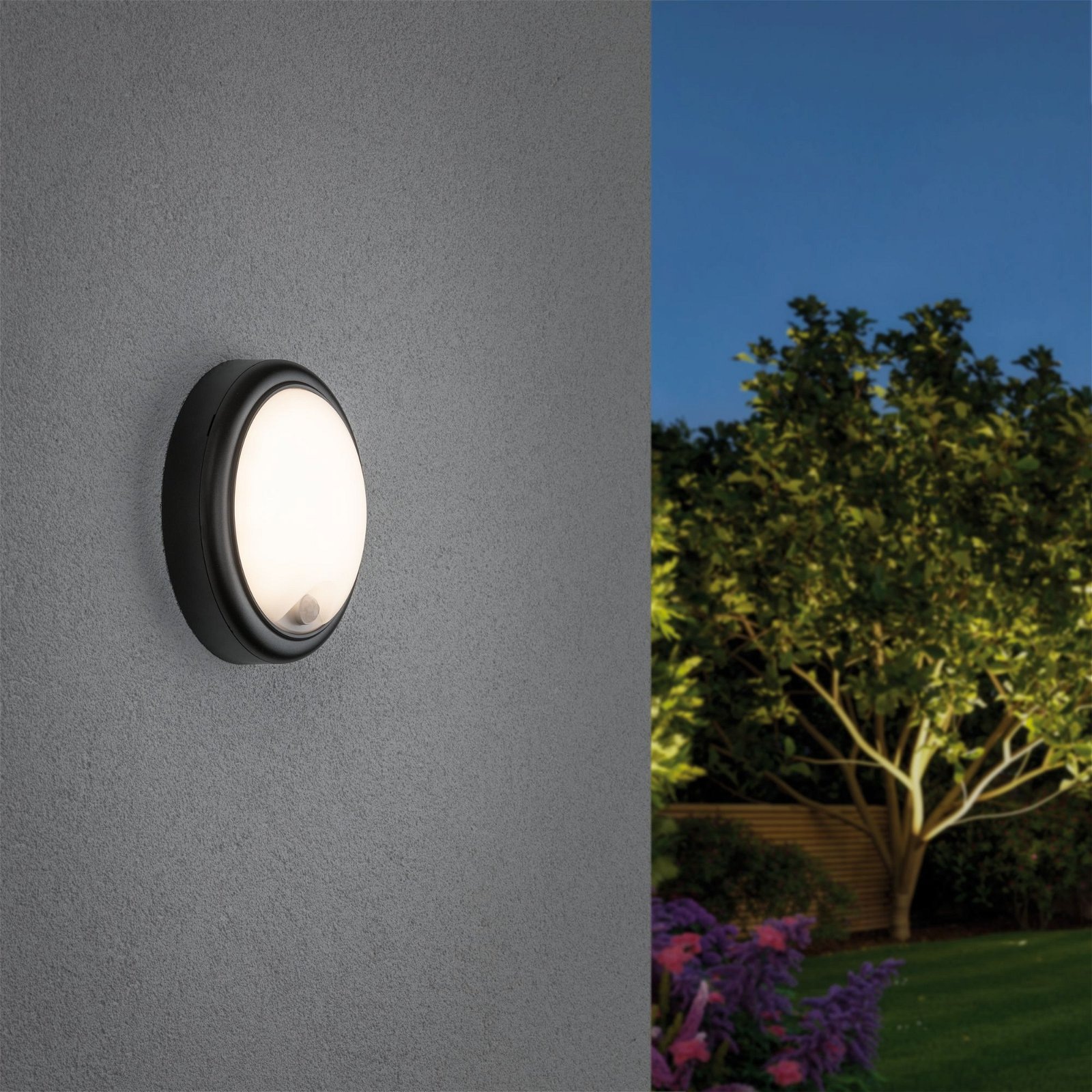 Paulmann LED Außen-Wandleuchte »IP44 180mm 3000K 15W 1050lm 230V Grau Kunst günstig online kaufen