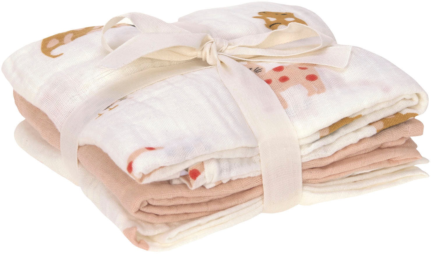 LÄSSIG Stoffwindeln »Little Mateys, Einschlag- und Mulltuchset M, Spicy Orange« Set, 3 Stk. tlg.