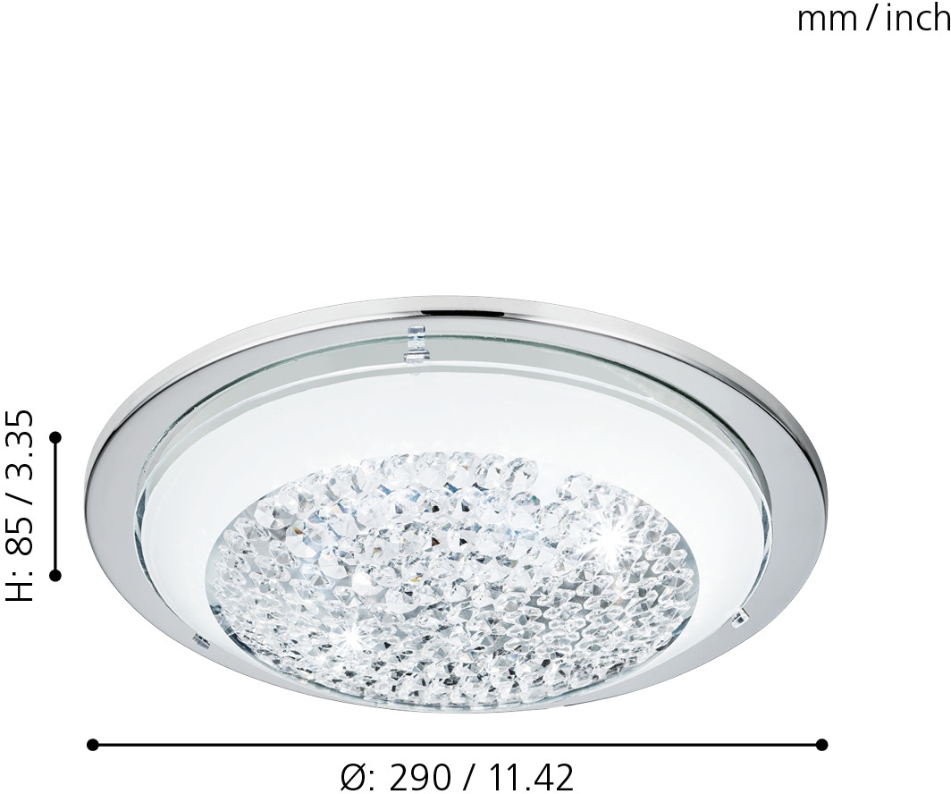EGLO LED Deckenleuchte »ACOLLA«, 1 flammig-flammig, chrom / Ø8,5 x H9 cm / inkl. 1 x LED-Platine (je 11W) / Lampe