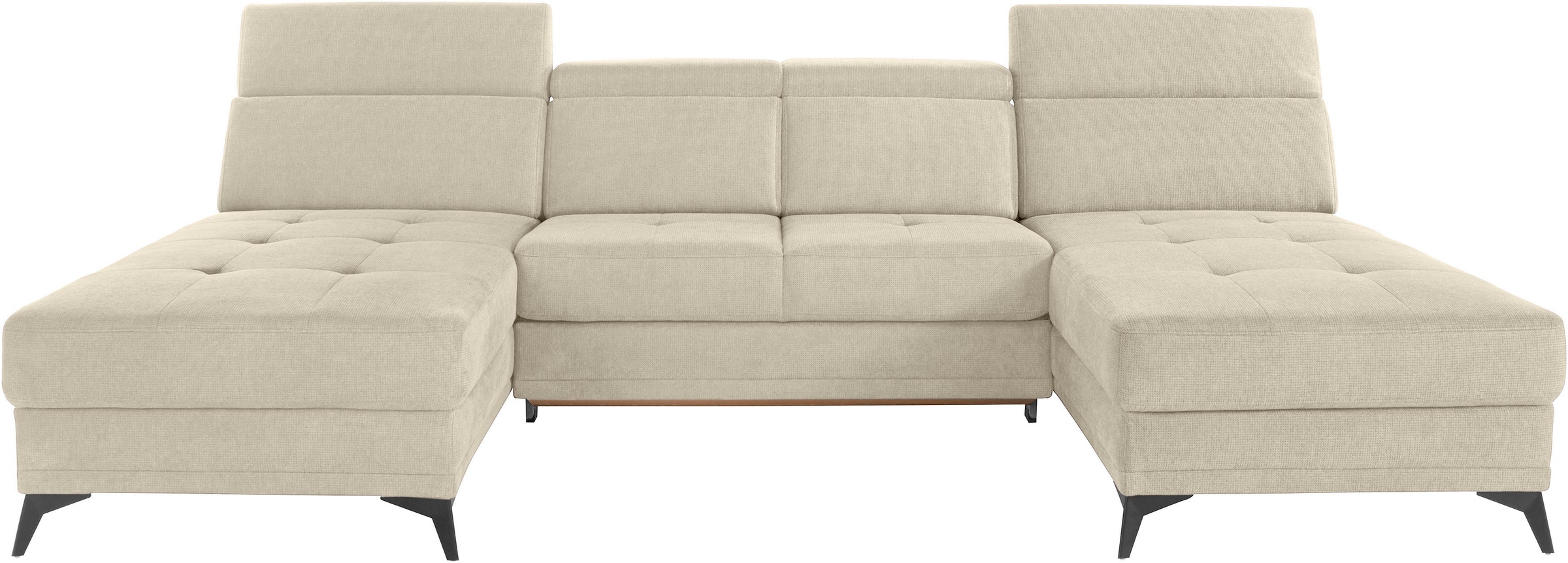 Home affaire Wohnlandschaft »Cardiz U-Form« inkl.Kopfteilverstellung und Fe günstig online kaufen