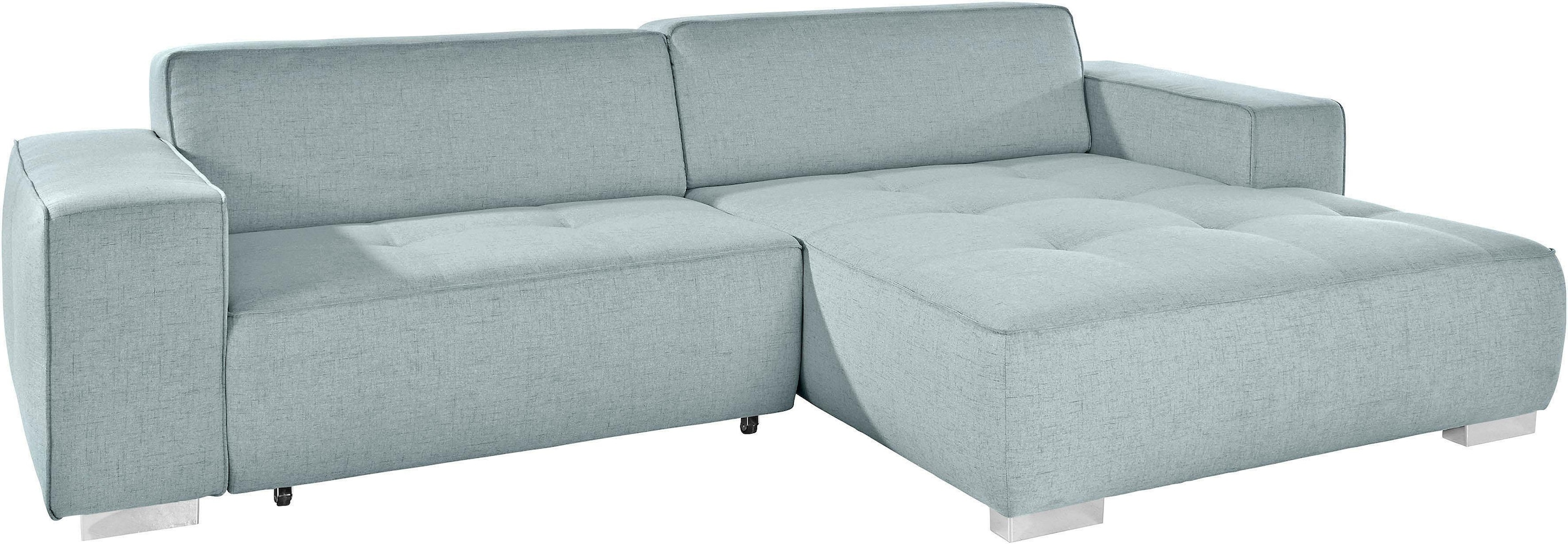 INOSIGN Ecksofa »Sapporo L-Form«, wahlweise Bettfunktion oder Sitztiefenverstellung, Federkern