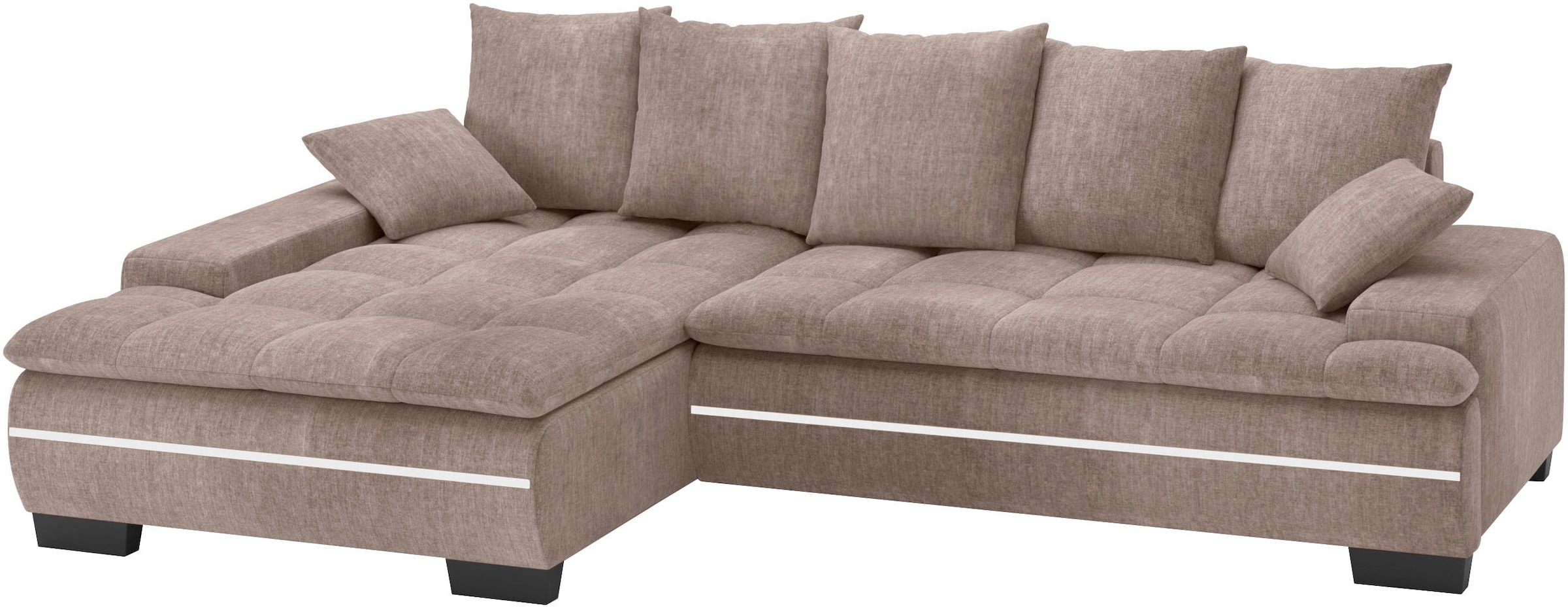 Mr. Couch Ecksofa »Haiti II, L-Form«, RGB-LED Beleuchtung, Kaltschaum, wahl günstig online kaufen