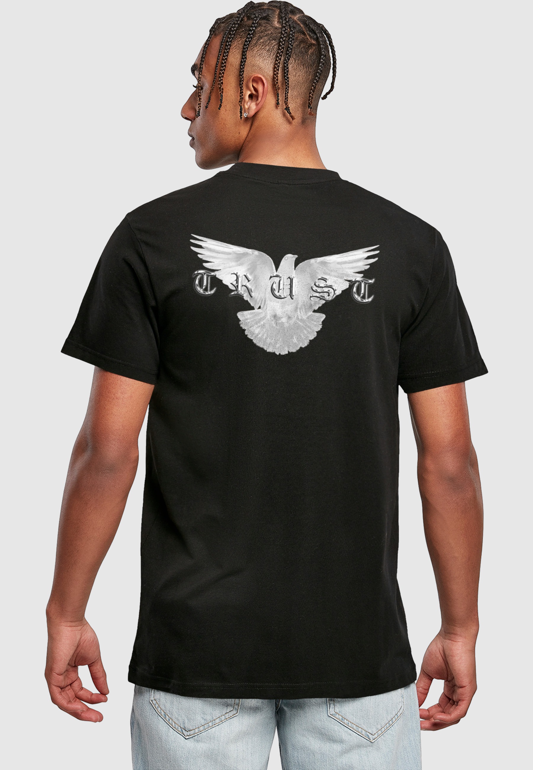MisterTee T-Shirt »MisterTee Herren Trust Dove T-Shirt« 1 Stk.