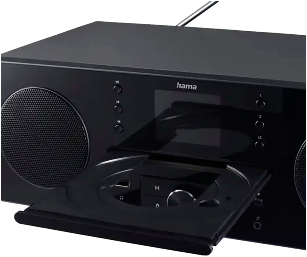 Hama Digitalradio (DAB+) »Digitalradio (Internetradio, Radiowecker, CD-Player, Bluetooth, App)«, (Bluetooth-WLAN Digitalradio (DAB+)-Internetradio 10 W)