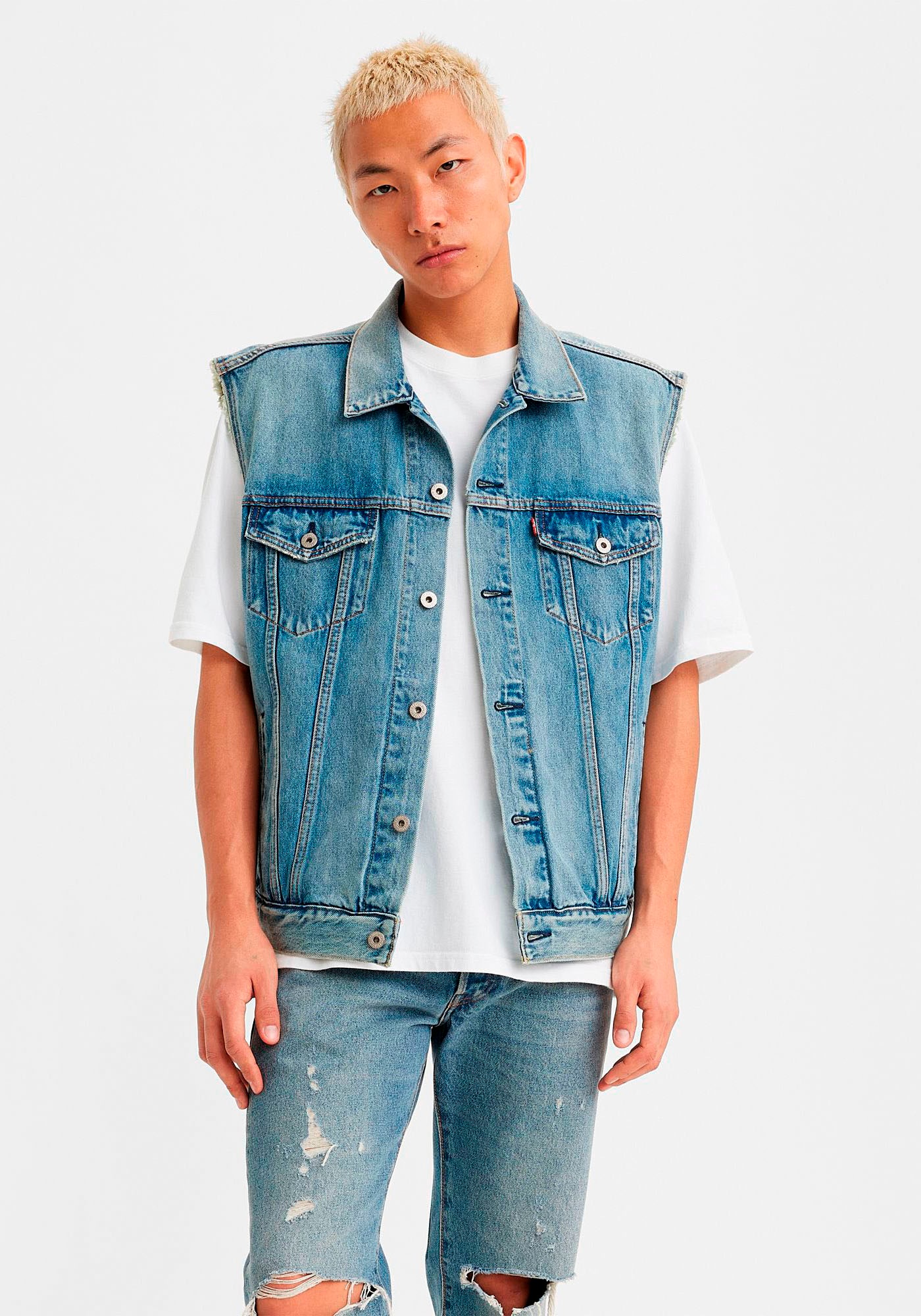 Levi's® Jeansweste »RELAXED TRUCKER VEST MED INDIGO - WORN IN«