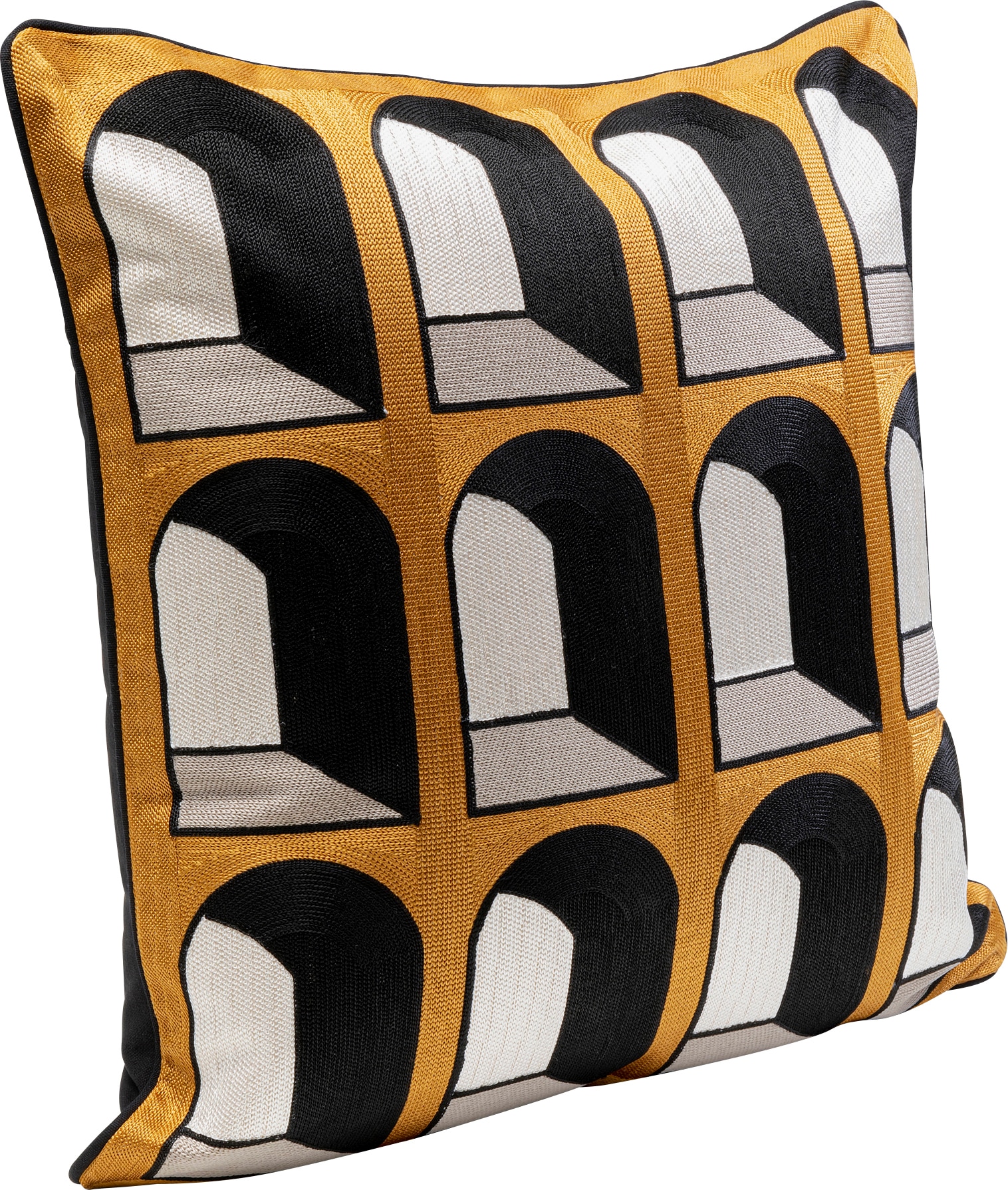 Kare Design Dekokissen »Coloseo, Kissenhülle mit Füllung, 50x50 cm« stützt Kopf und Nacken angenehm und sorgt für erholsamen Schlaf