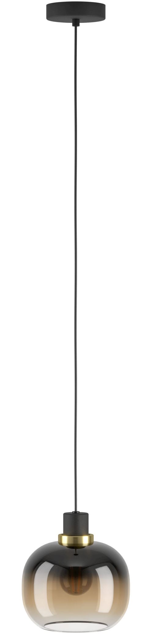 EGLO Hängeleuchte »OILELLA Pendellampe - Stahl - E27 - 1X40W - IP20« E27 1 Stk. Hängelampe, Deckenlampe, Wohnzimmer, Esszimmer, H110 x Ø19 cm