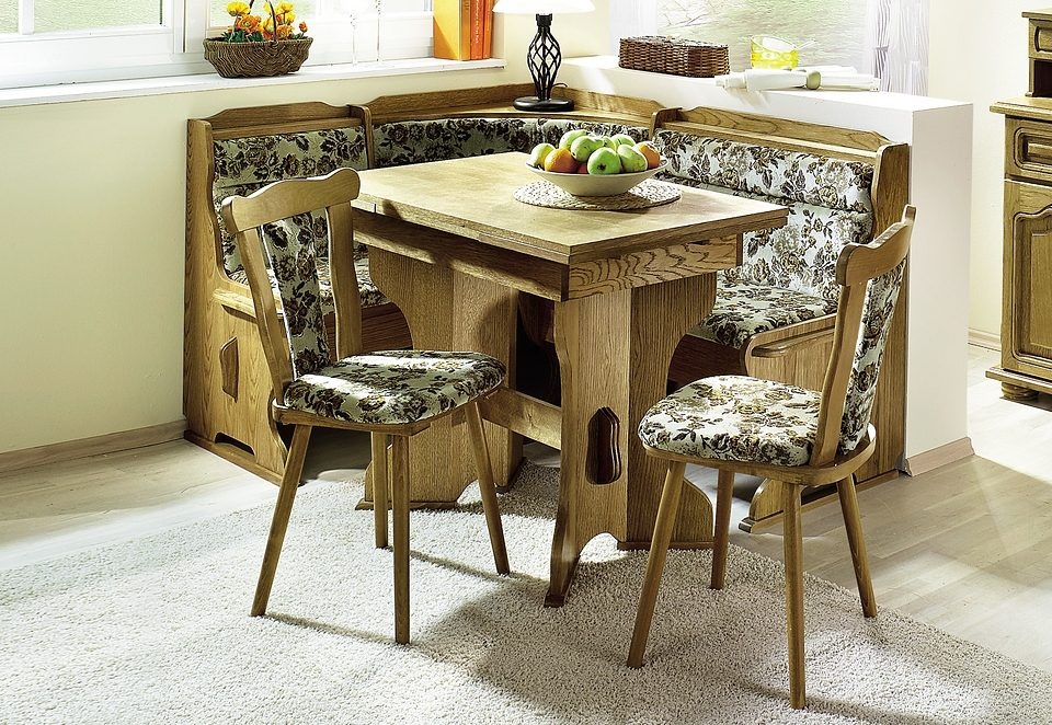 HOME AFFAIRE 4-Fußstuhl (Set) 2 Stk. eiche rustikal