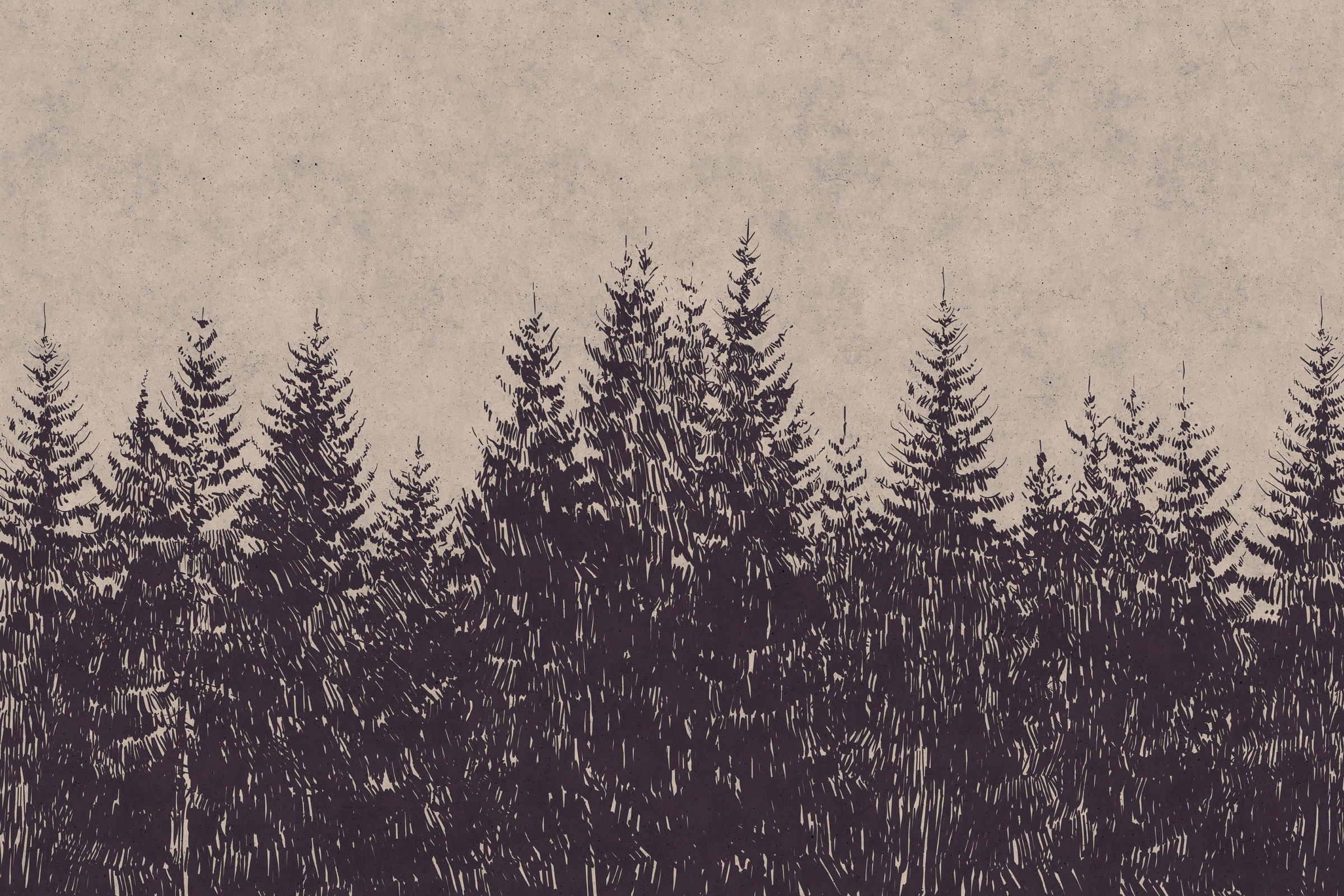 A.S. Création Leinwandbild »black forest«, Kunst-Wald-Kinder, (1 St.), Wald Bild Keilrahmen Leinwand-Bild Wohnzimmer modern Wandbild Kinder