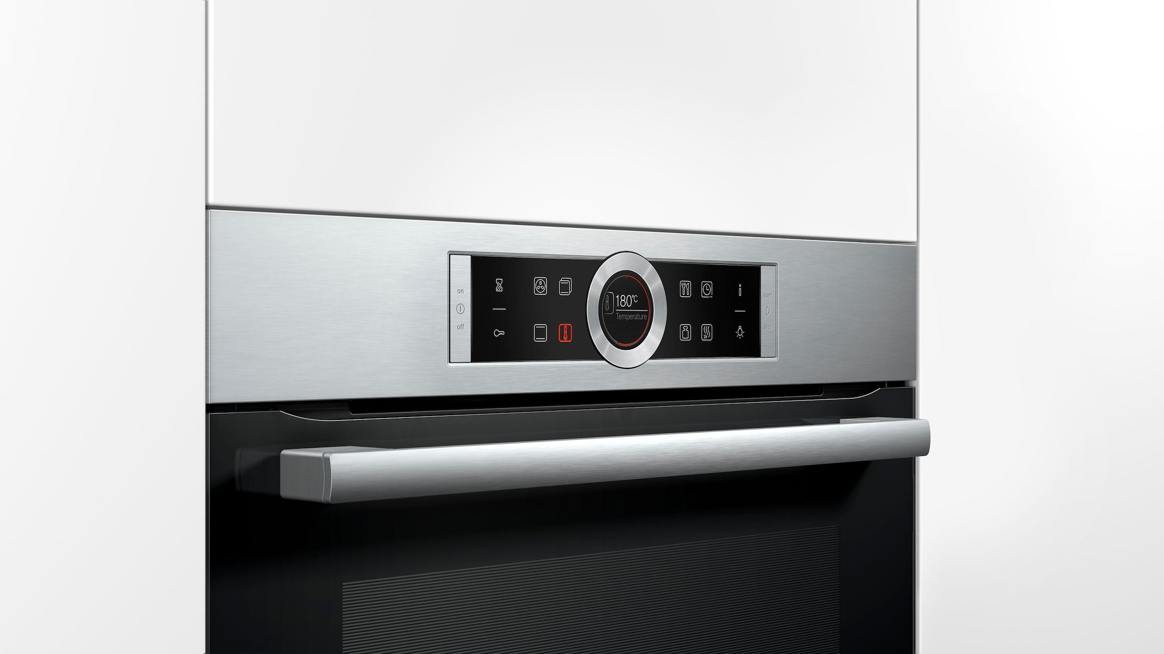 9. Bild von BOSCH Einbaubackofen »HBG635B«, Serie 8, mit Teleskopauszug nachrüstbar, ecoClean Direct, 4D-Heißluft-Eco-Ober-/Unterhitze Eco-Umluft-Infra-Grill-Großflächen-/Kleinflächengrill-Pizzastufe-Sanftgaren-Vorwärmen-Warmhalten-Auftaustufe, mit Pizzastufe