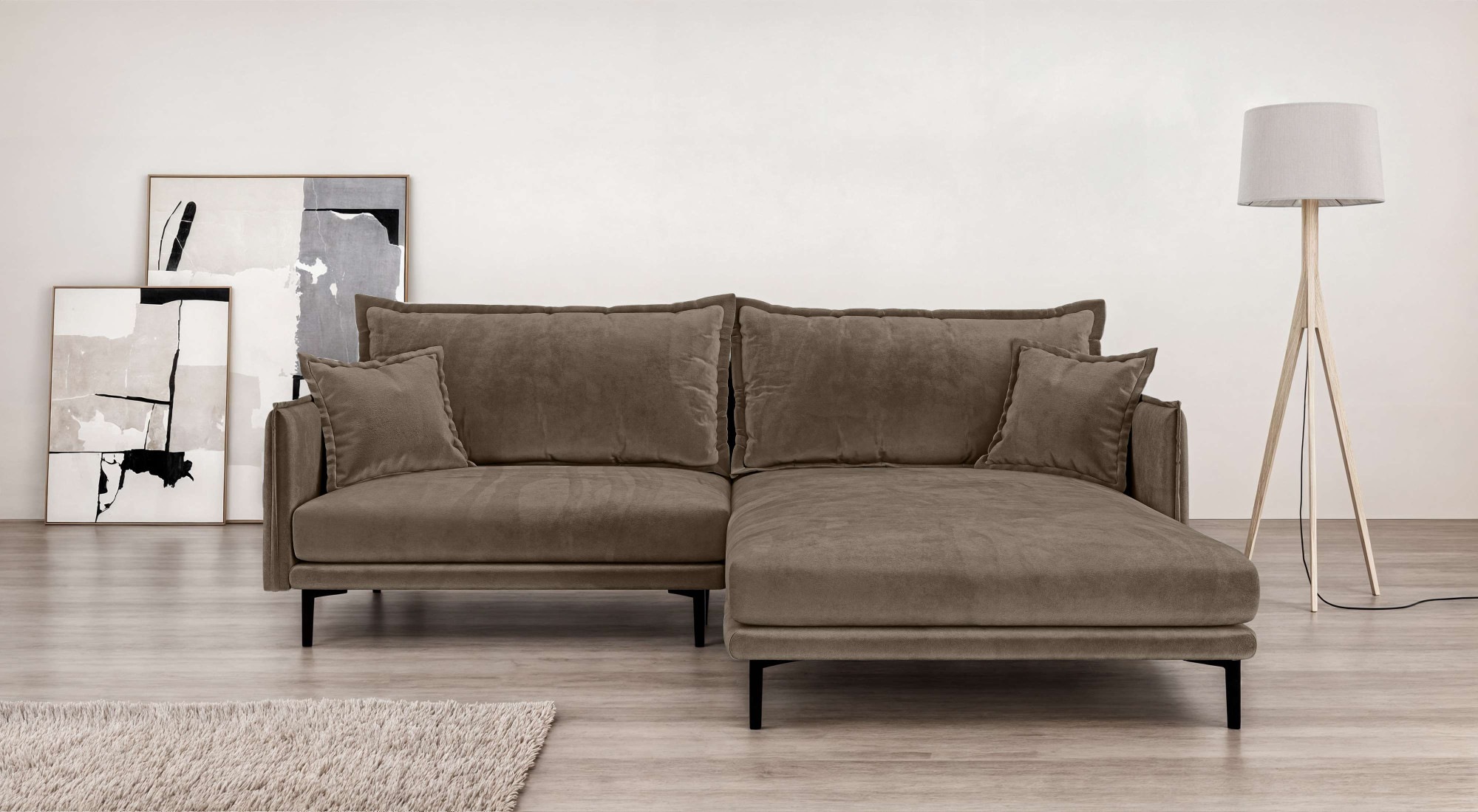 Home affaire Ecksofa »ALEXANDRIA mit Recamiere rechts oder links bestellbar günstig online kaufen