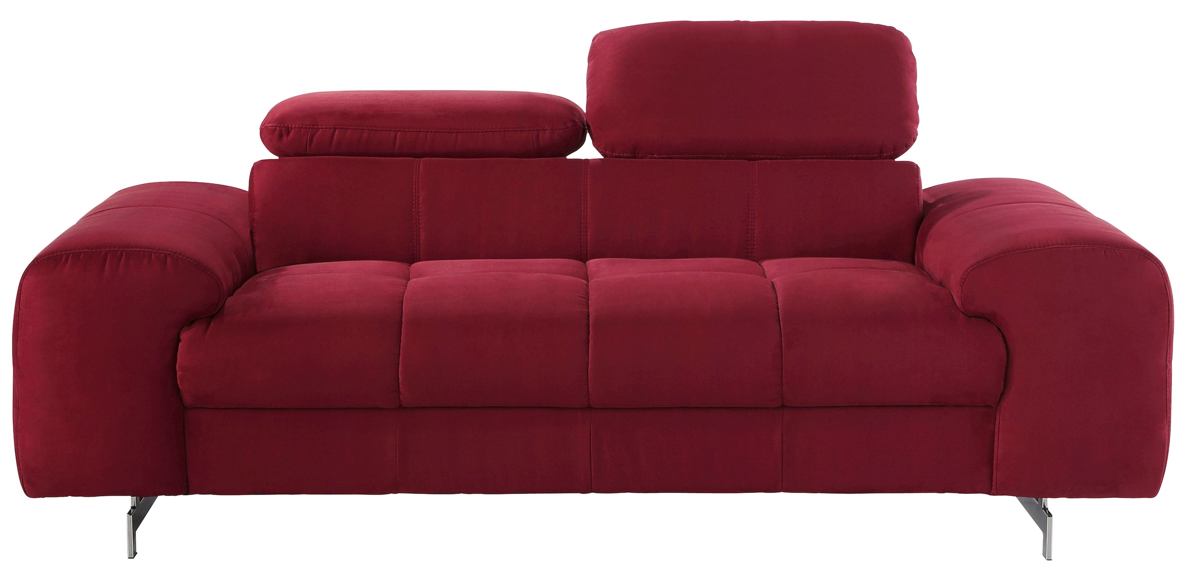 COTTA 2-Sitzer »Chef« Big-Sofa mit Kopfteilverstellung, edle Metallkufen