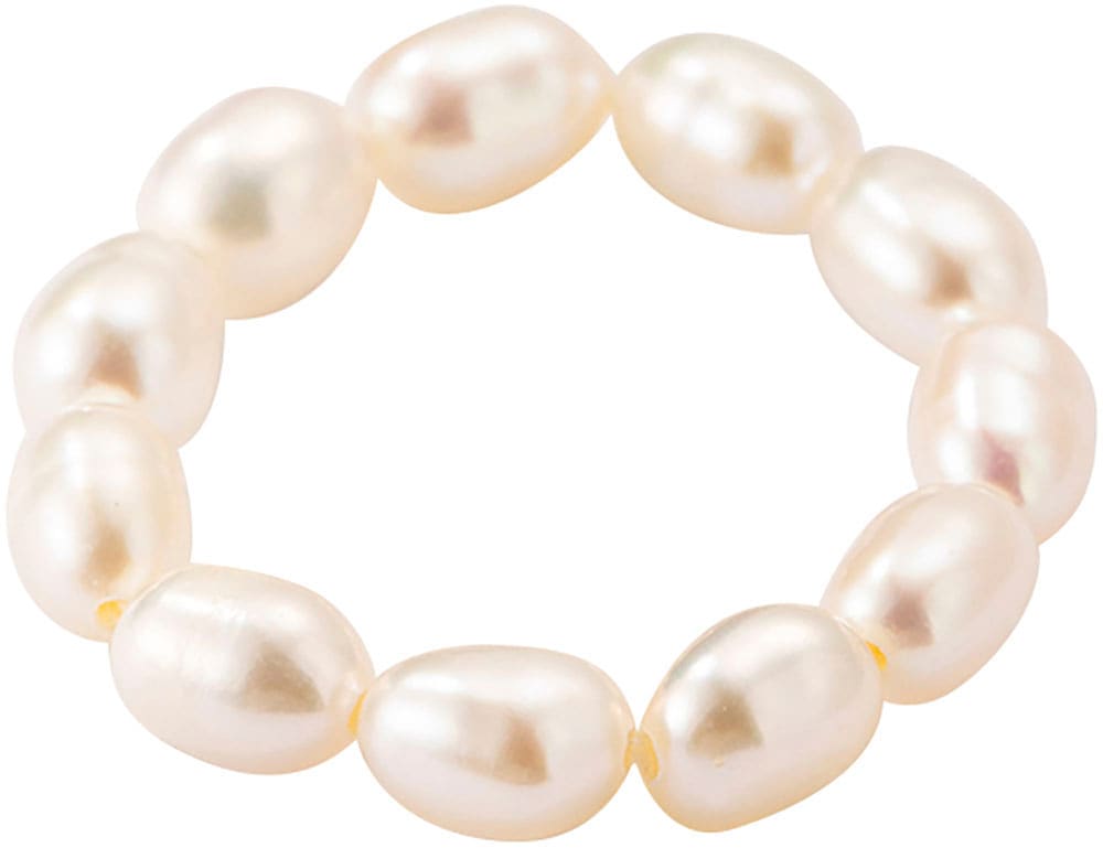 Firetti Ring-Set »Multipack Schmuck Geschenk Damenring Zugband Edelstein Farbstein« Made in Germany - mit Süßwasserzuchtperle