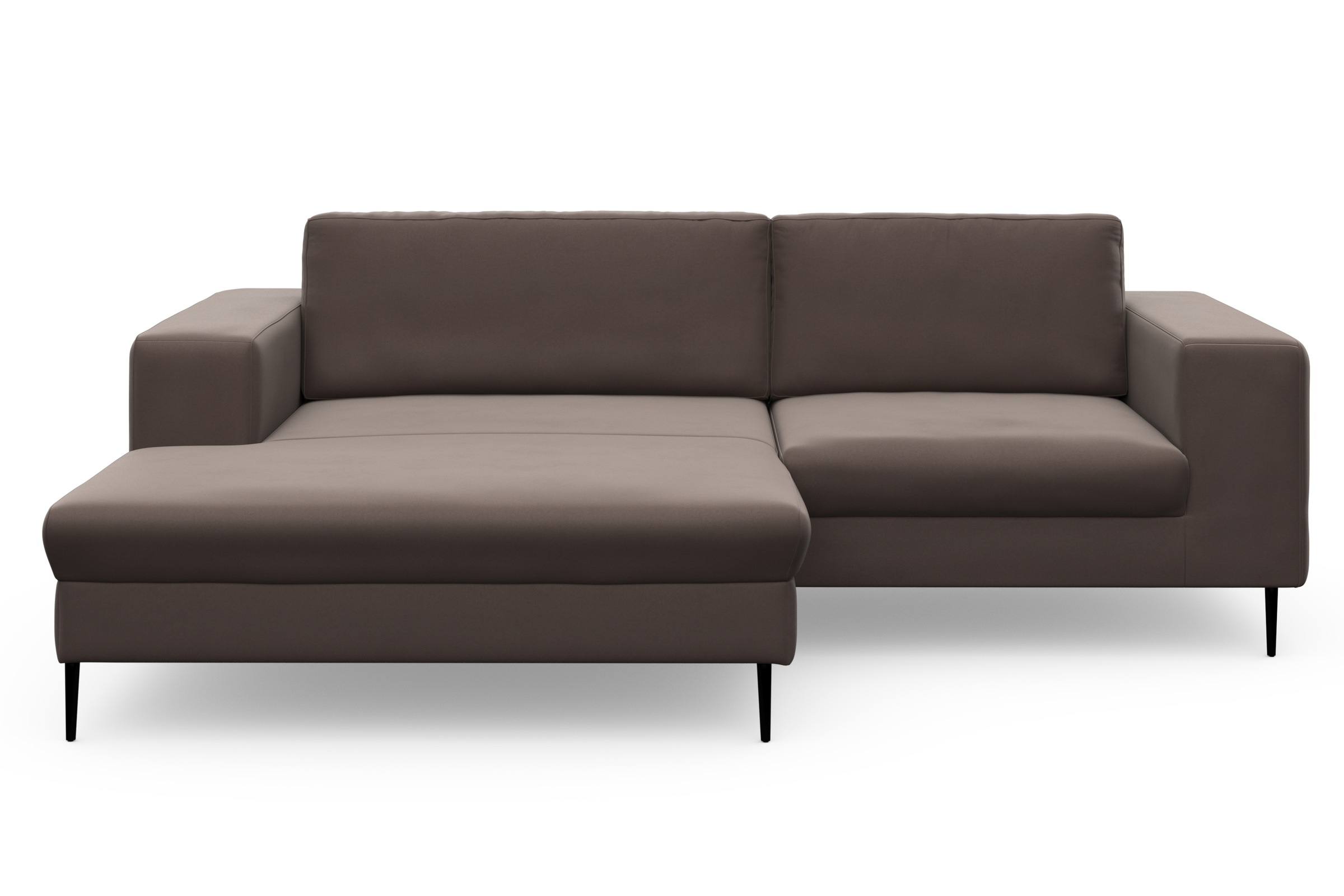 DOMO collection Ecksofa »Modica kompakt und elegant, Breite 244, L-Form«, moderne Optik mit extrabreiter Recamiere, auch in Cord