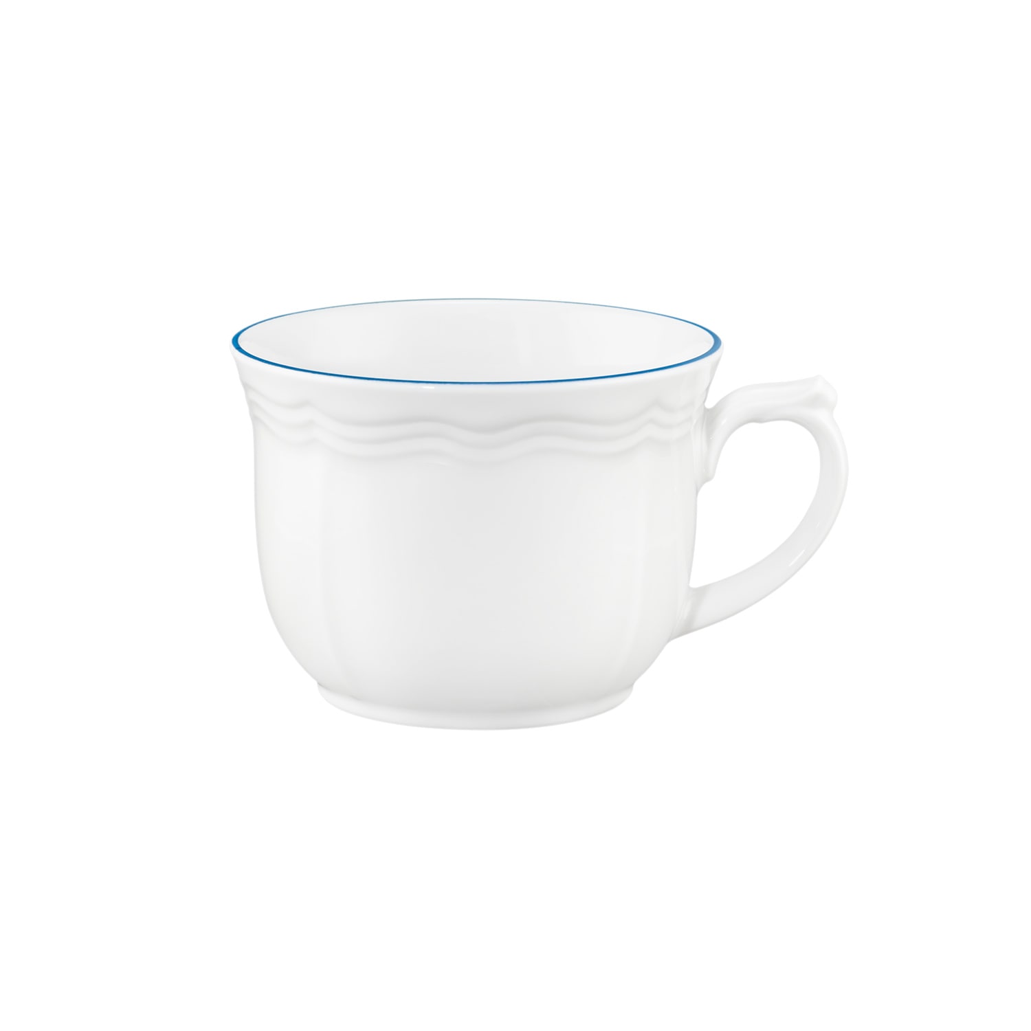 Seltmann Weiden Kaffeeservice »Kaffeeservice 18-teilig Sonate Blue Lines« Kaffeetasse, Untertasse, Teller