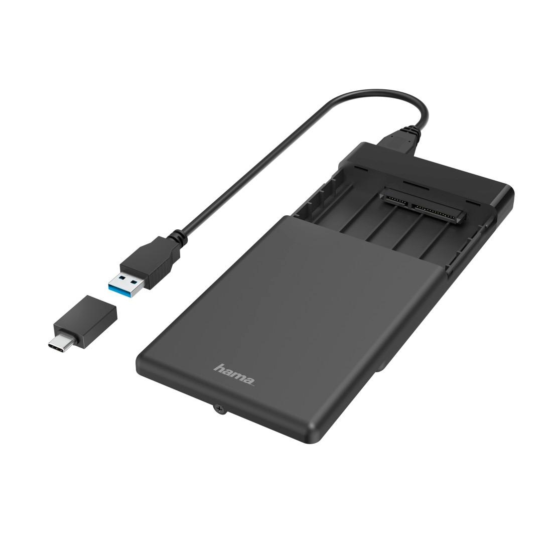 Hama Festplatten-Gehäuse »USB-Festplattengehäuse für 2,5" SSD u. HDD-Festplatten Adapter«
