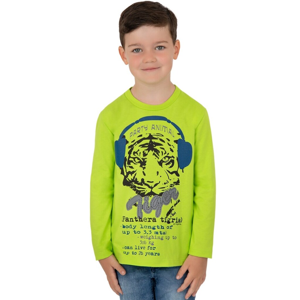 Trigema T-Shirt »TRIGEMA T-Shirt mit coolem Tigerprint«