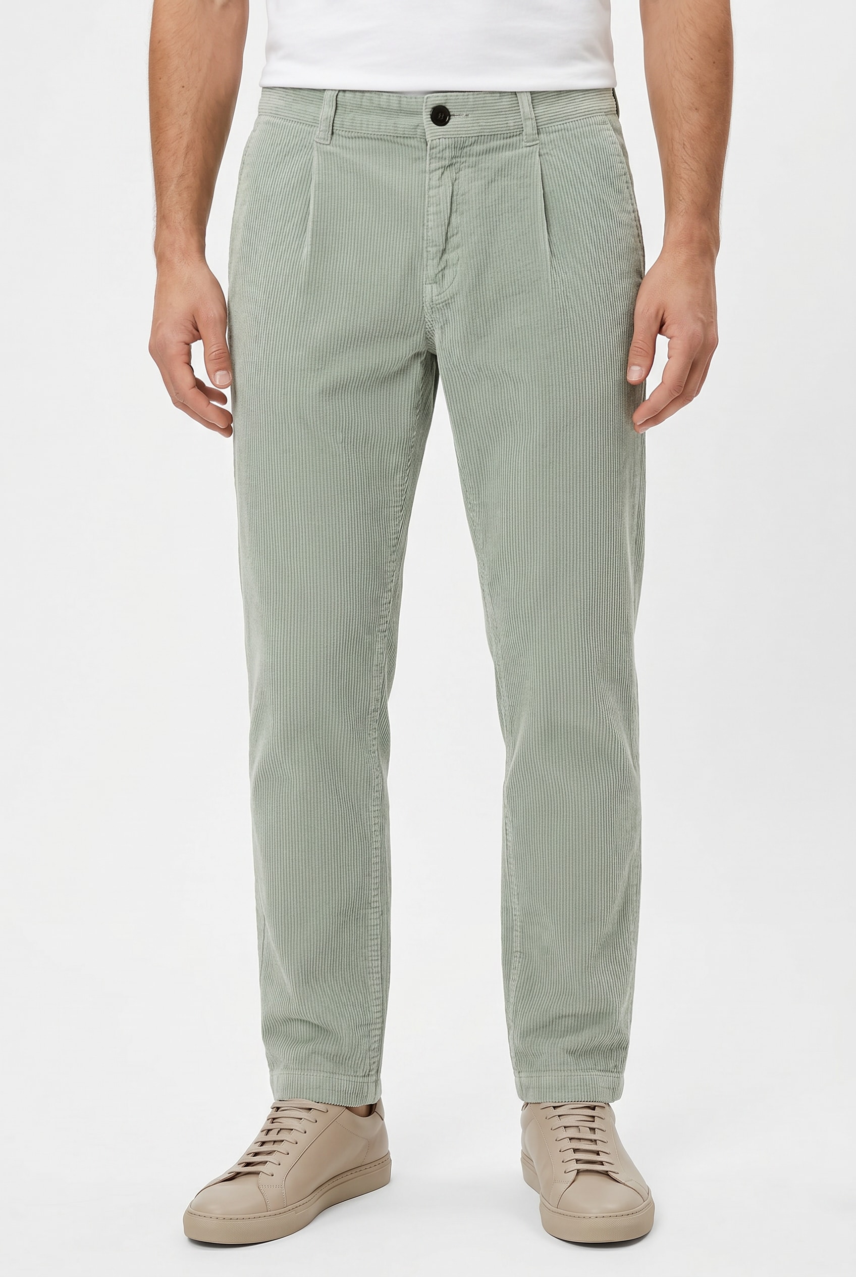 BOSS ORANGE Cordhose »Pleated«  tapered fit, Feincord-Qualität, Bundfalte
