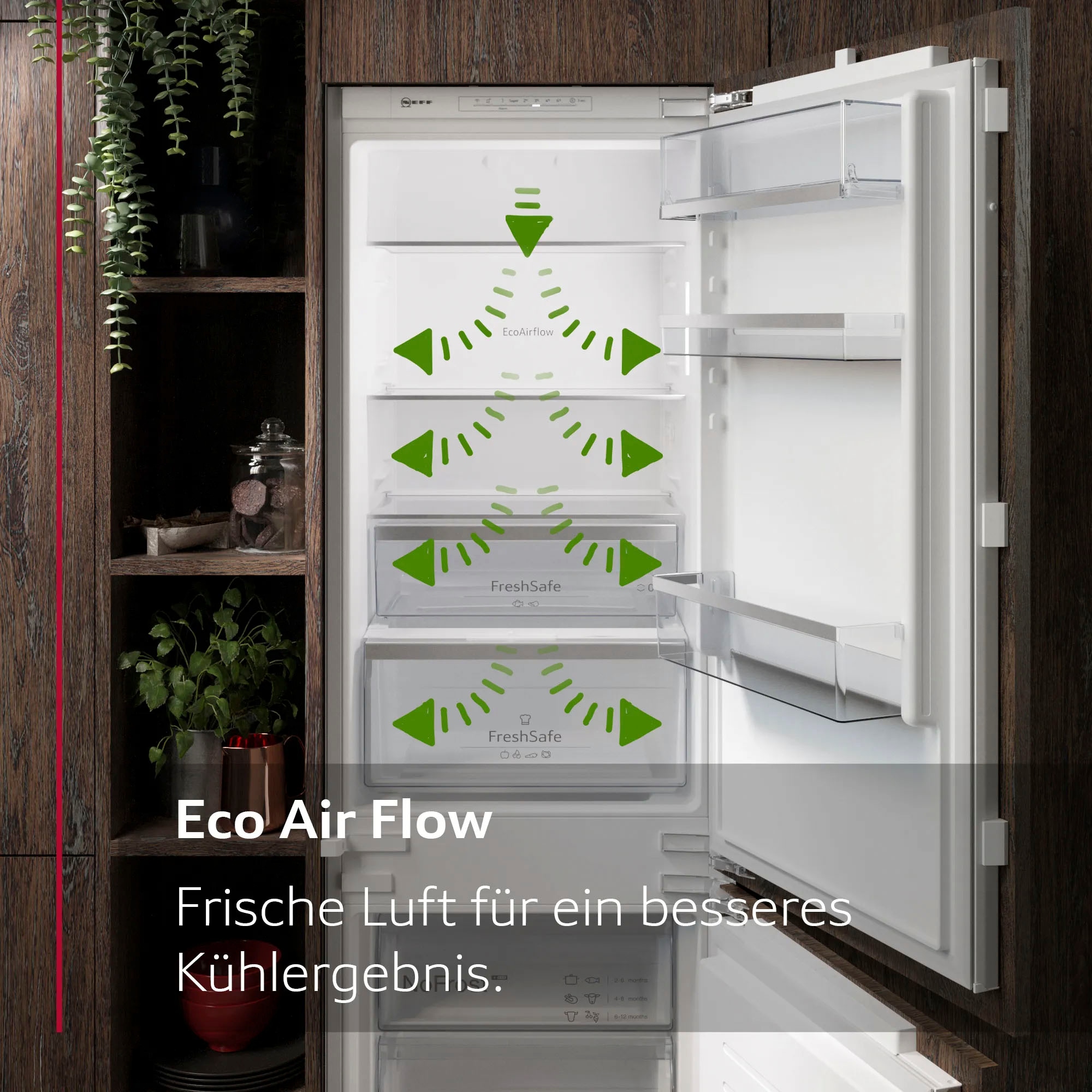 NEFF Einbaukühlgefrierkombination N 30 »KI7861FE0«, No Frost: nie wieder Abtauen