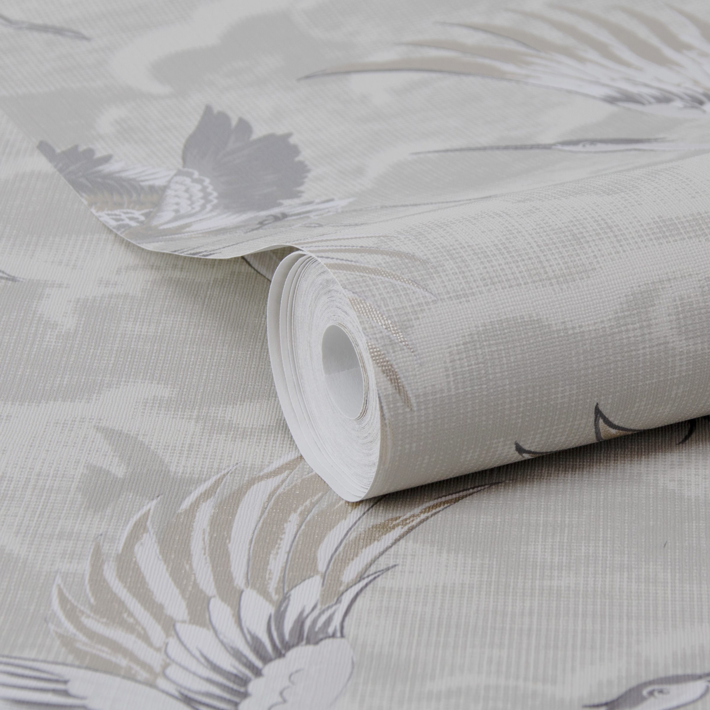 Superfresco Easy Vliestapete »Kranich« neutral geprägt 10mx52cm (ca. 5m2) günstig online kaufen