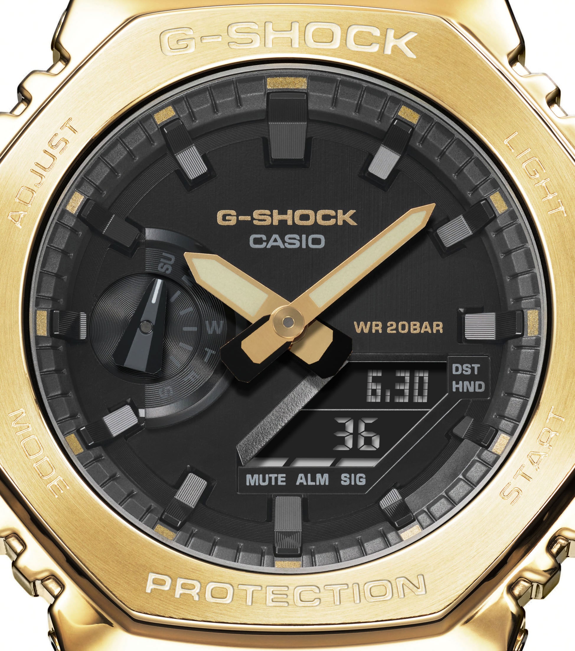 CASIO G-SHOCK Chronograph, Quarzuhr,Armbanduhr,Herrenuhr,digital, bis 20 bar wasserd.Resinarmband