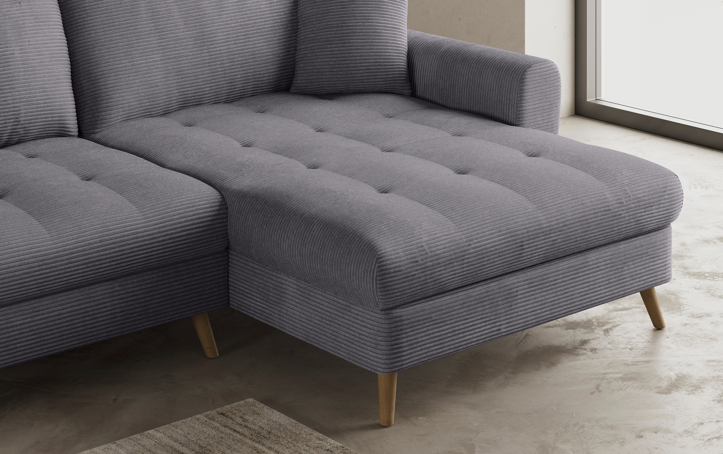 Mr. Couch Ecksofa »Blackburn II, L-Form«, Mit Kaltschaumpolsterung bis 140 kg belastbar