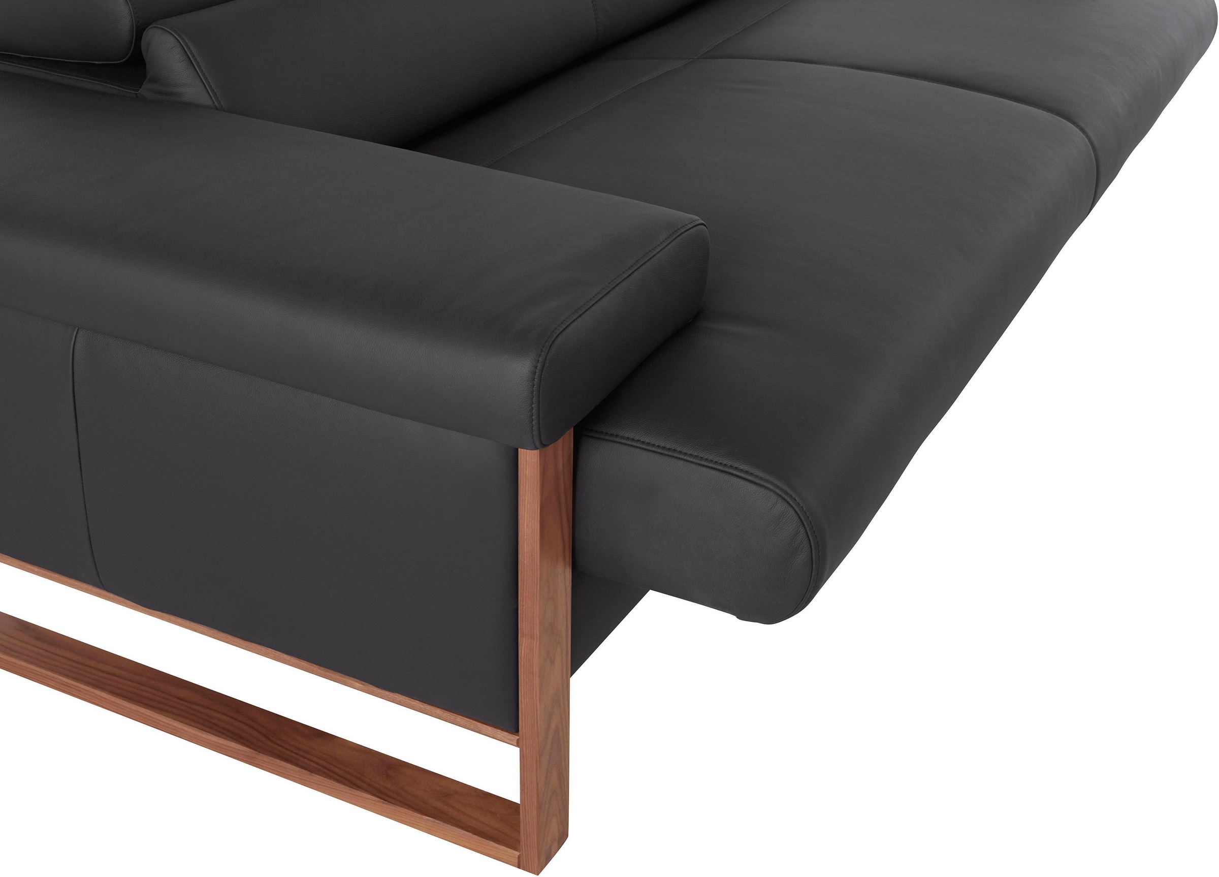W.SCHILLIG 2-Sitzer »finn«, German Design Award 2016, Fußgestell Nussbaum natur, Breite 210 cm