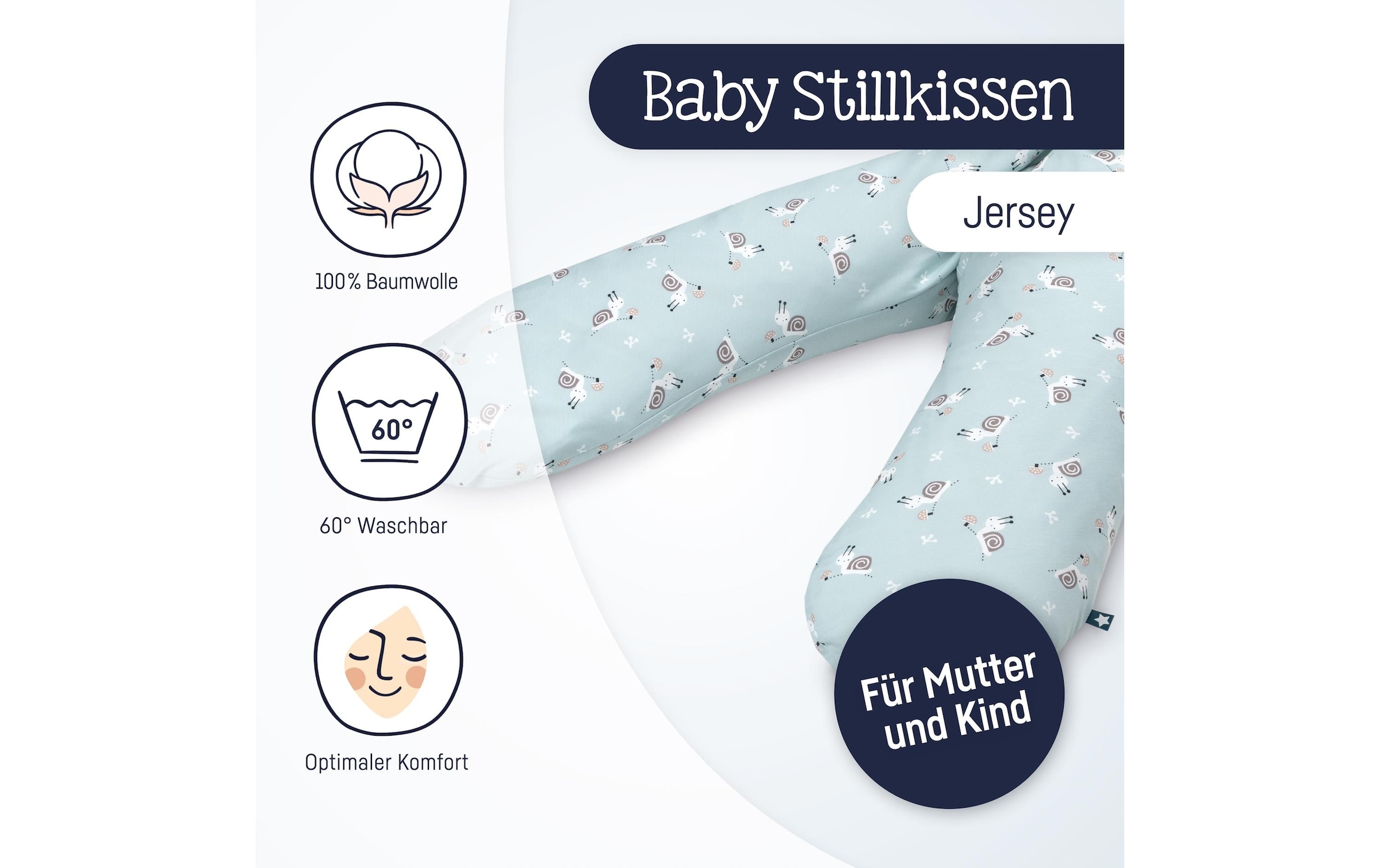Julius Zöllner Stillkissen »Jersey Schnecke«