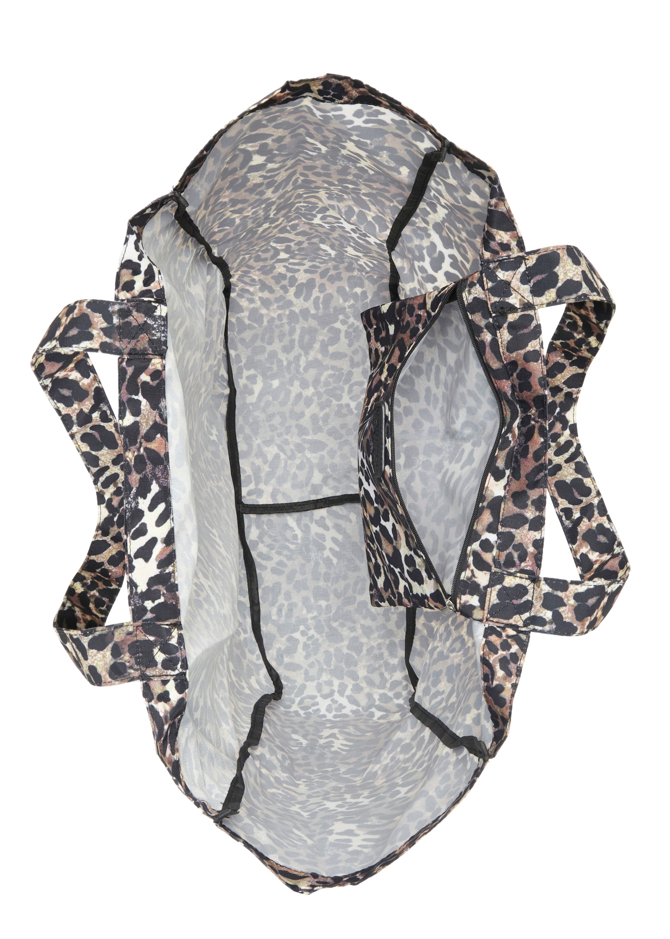 Vivance Strandtasche »Shopper«, XXL Beachtasche Sommertasche in modischer Leo Optik VEGAN