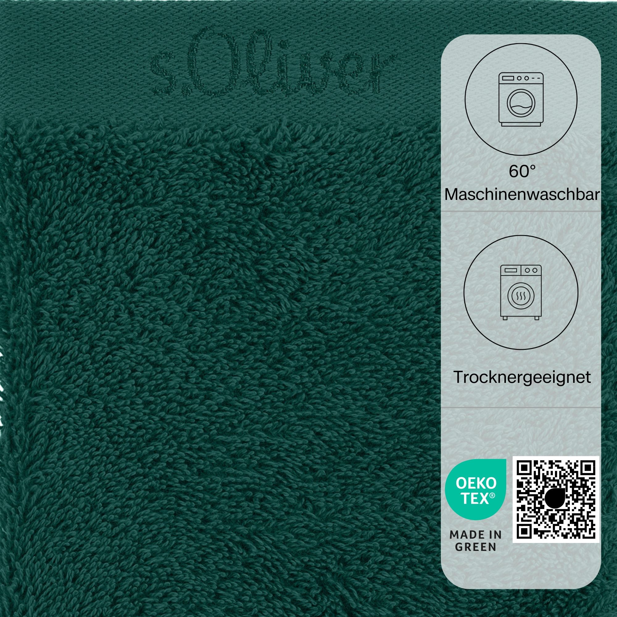 s.Oliver Waschhandschuh »s.Oliver, Premium Qualität, 600 gr/m², auch als Sets erhältlich«, (1 St., Waschlappen 16 x 21 cm), große Farbauswahl, auch als Duschtuch, Handtuch, Gästetuch